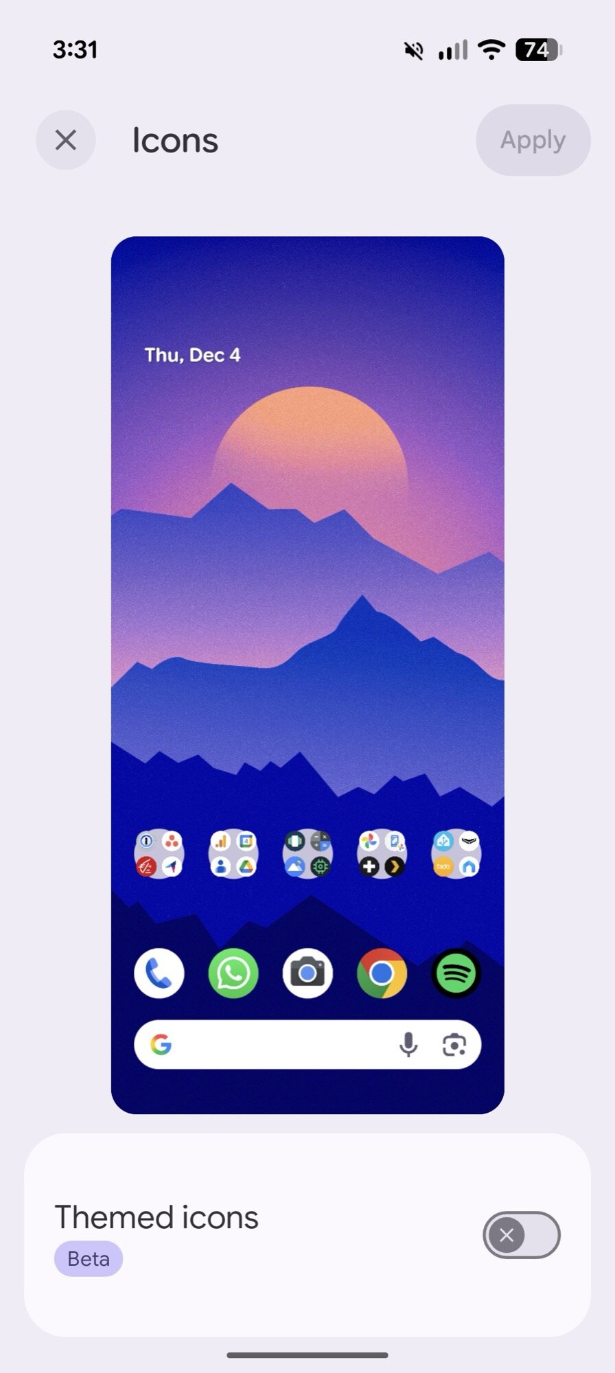 google pixel screenshot wallpaper and style icons qpr1