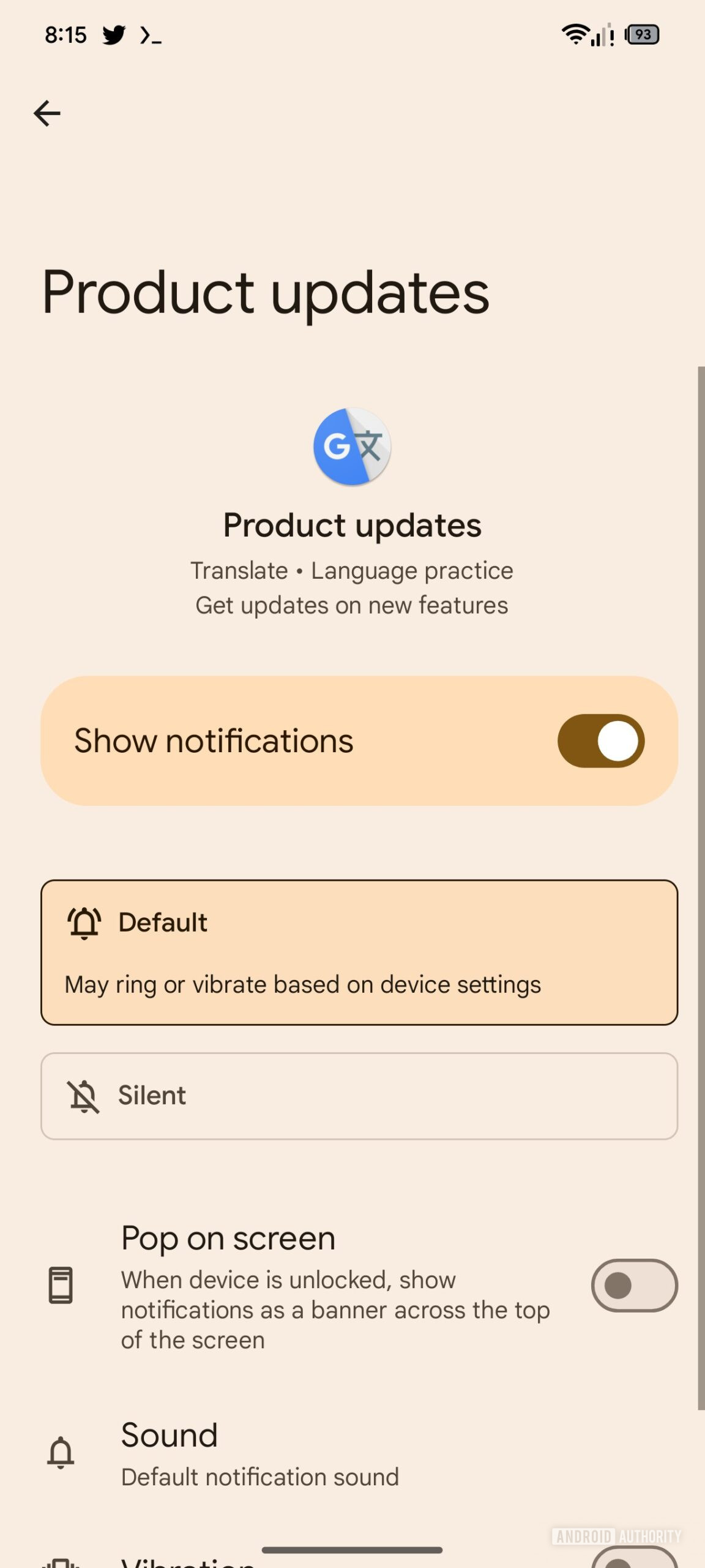 google translate practice notifications 3