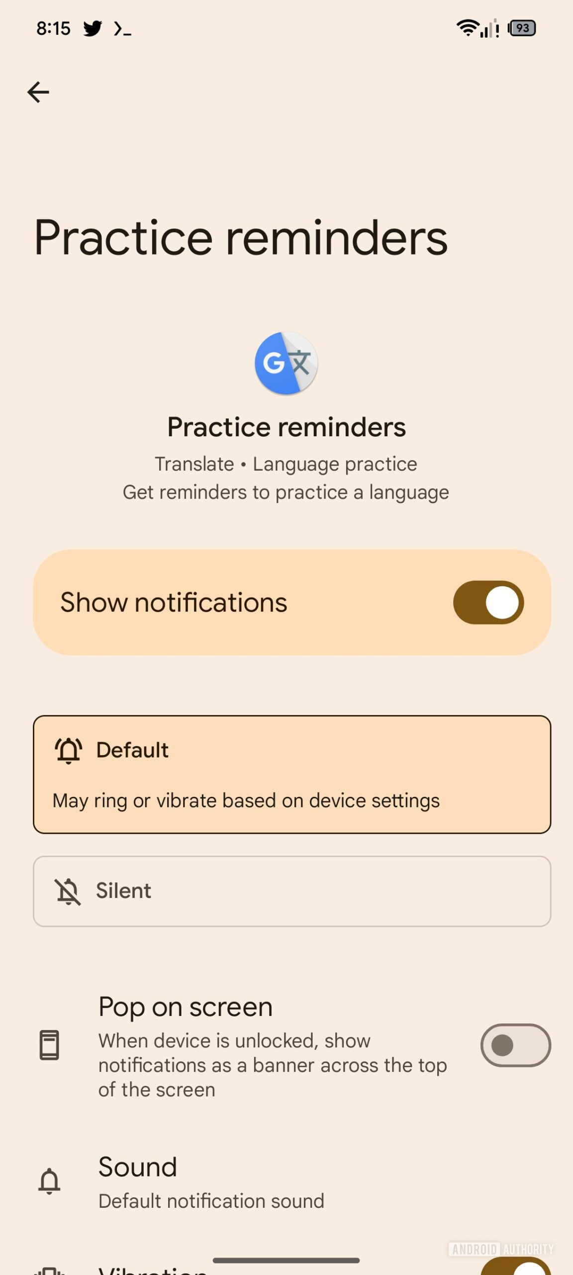 google translate practice notifications 4