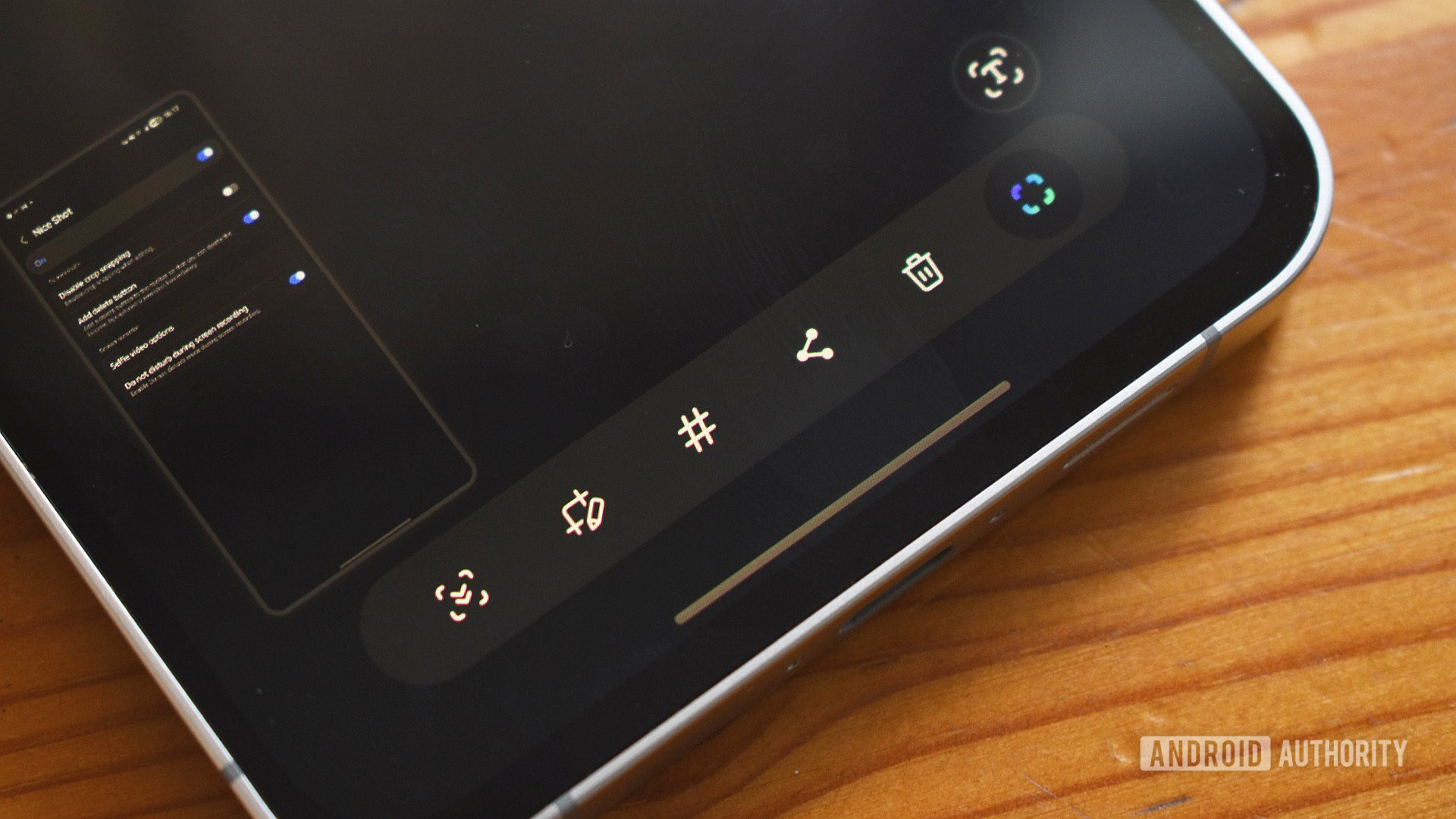 nice shot screenshot delete button samsung good lock 1