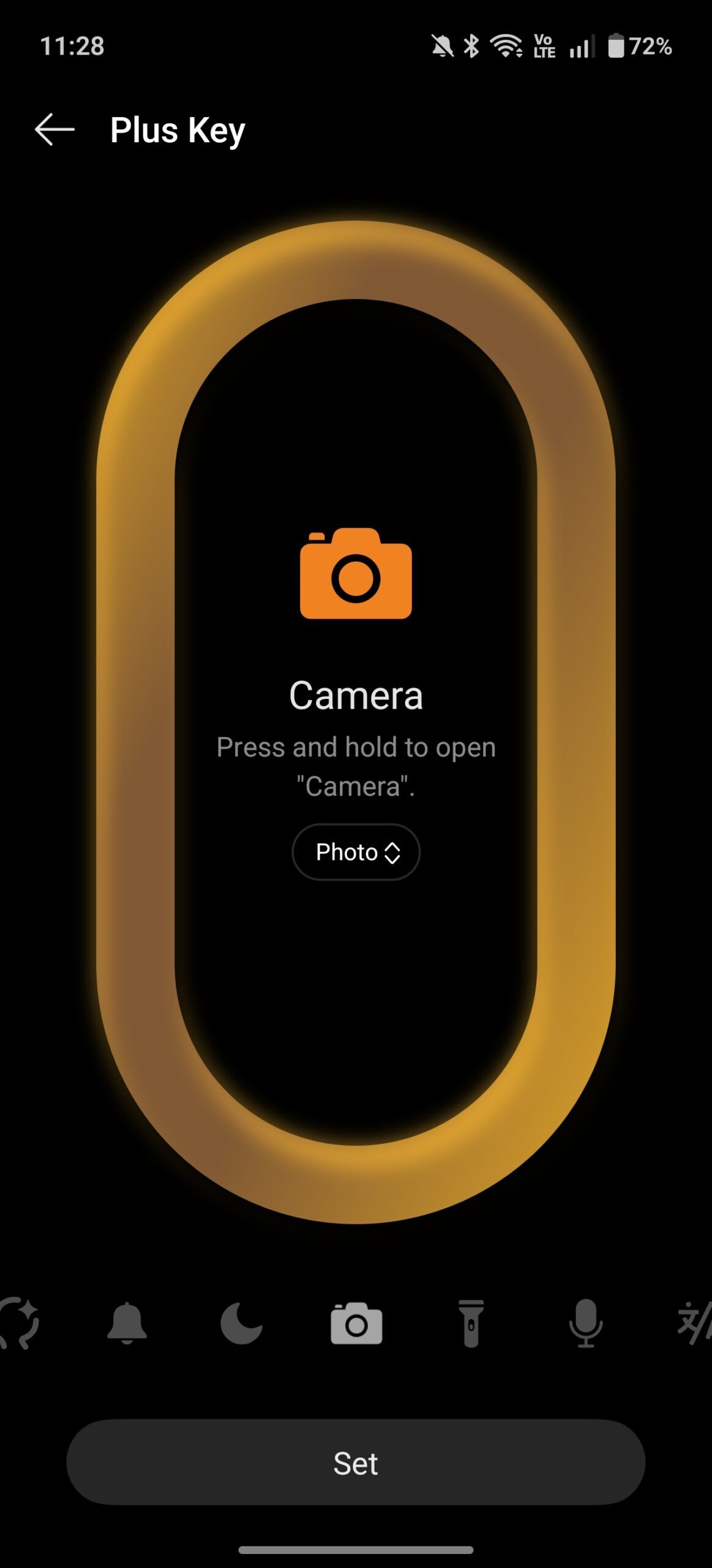 Screenshot of Plus Key settings in OxygenOS 16.