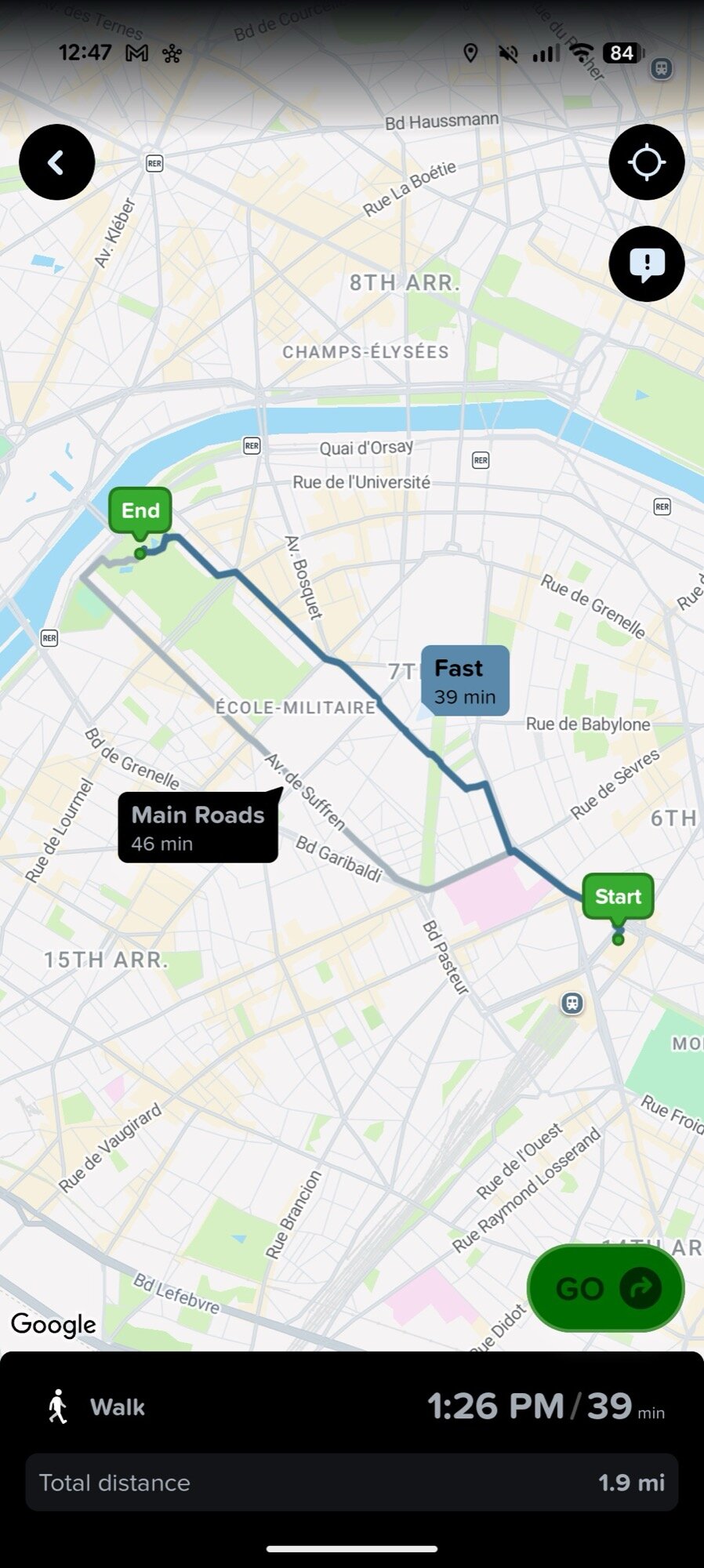 pixel qpr2 december screenshot citymapper dark mode 2