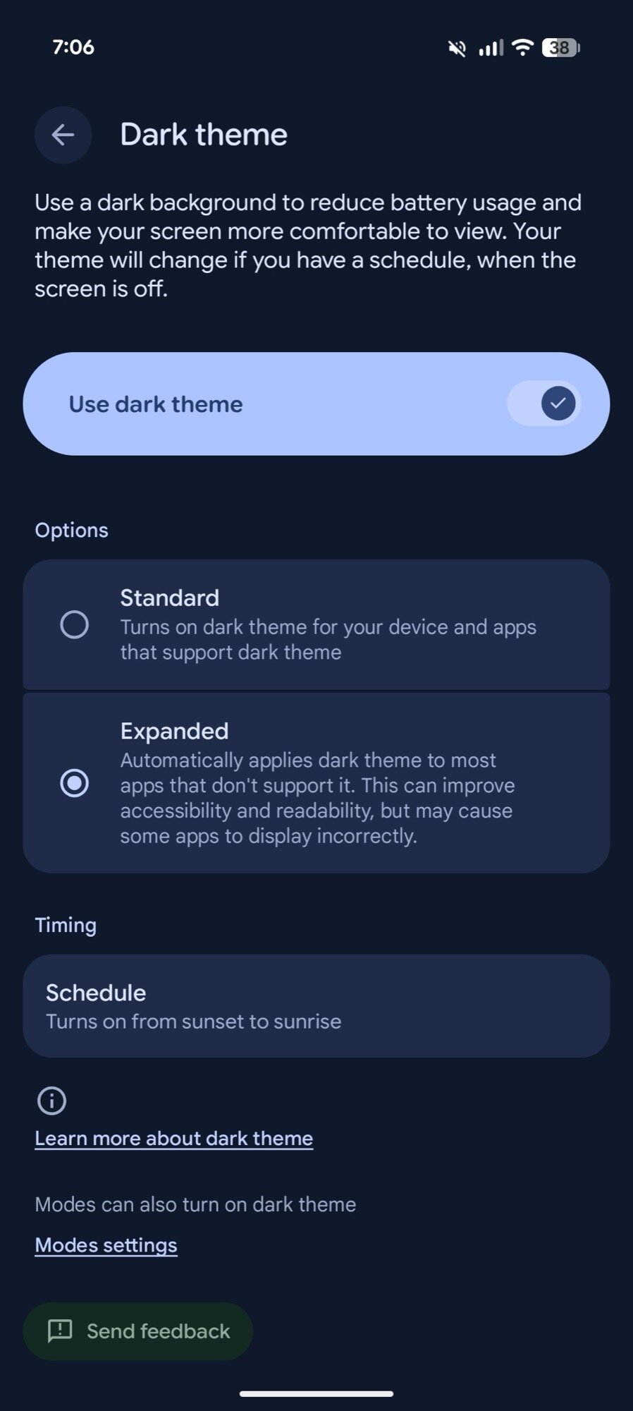 pixel qpr2 december screenshot expanded dark mode 2