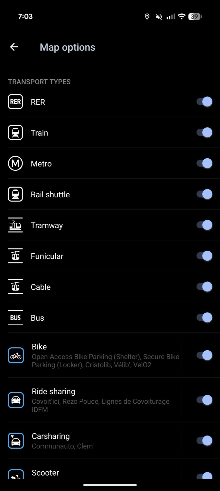 pixel qpr2 december screenshot expanded dark mode idf mobilites 1