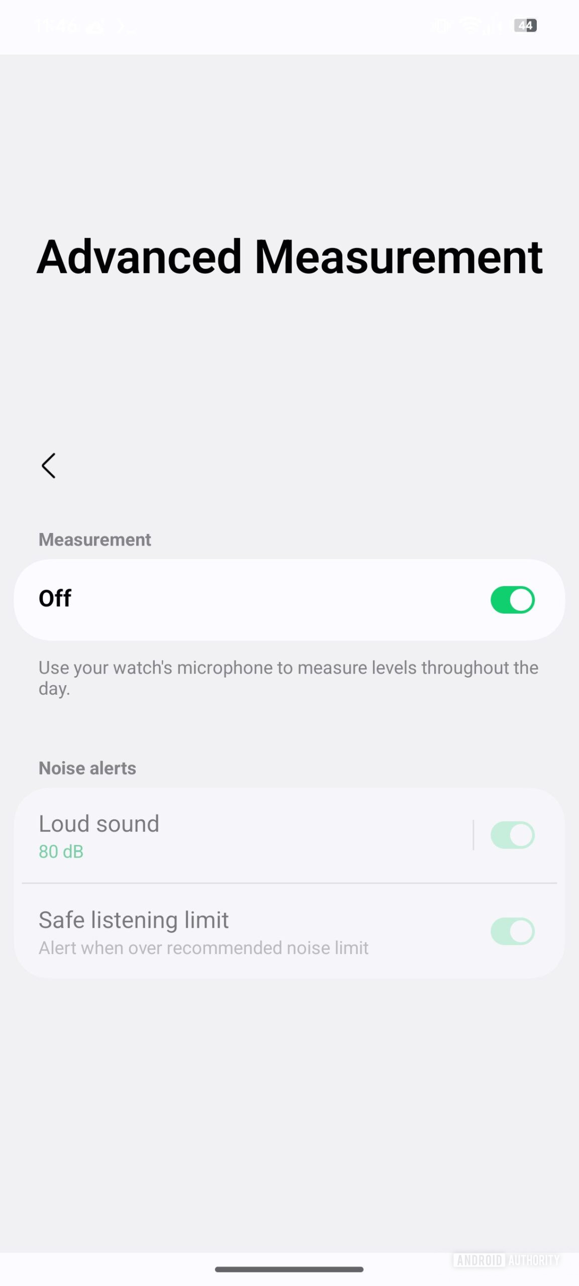 samsung health noise 4