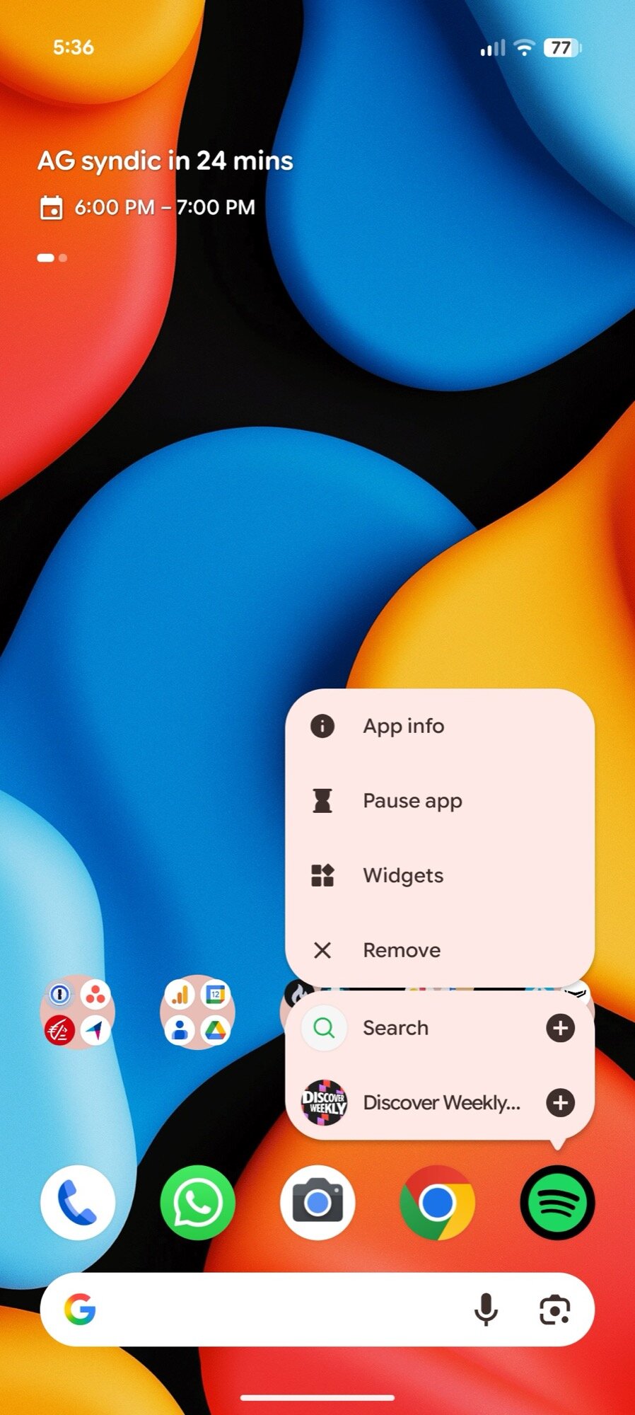 spotify app home screen shortcuts 1