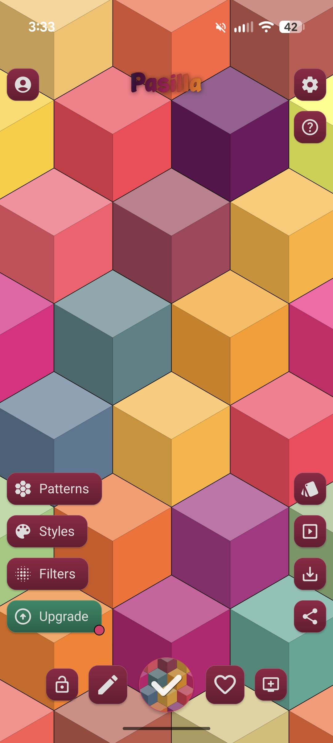 Screenshot of the Tapet wallpaper app.