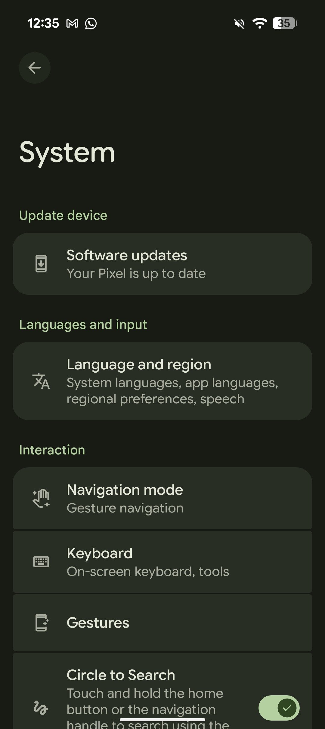 Android 16 QPR3 beta 2 settings menu