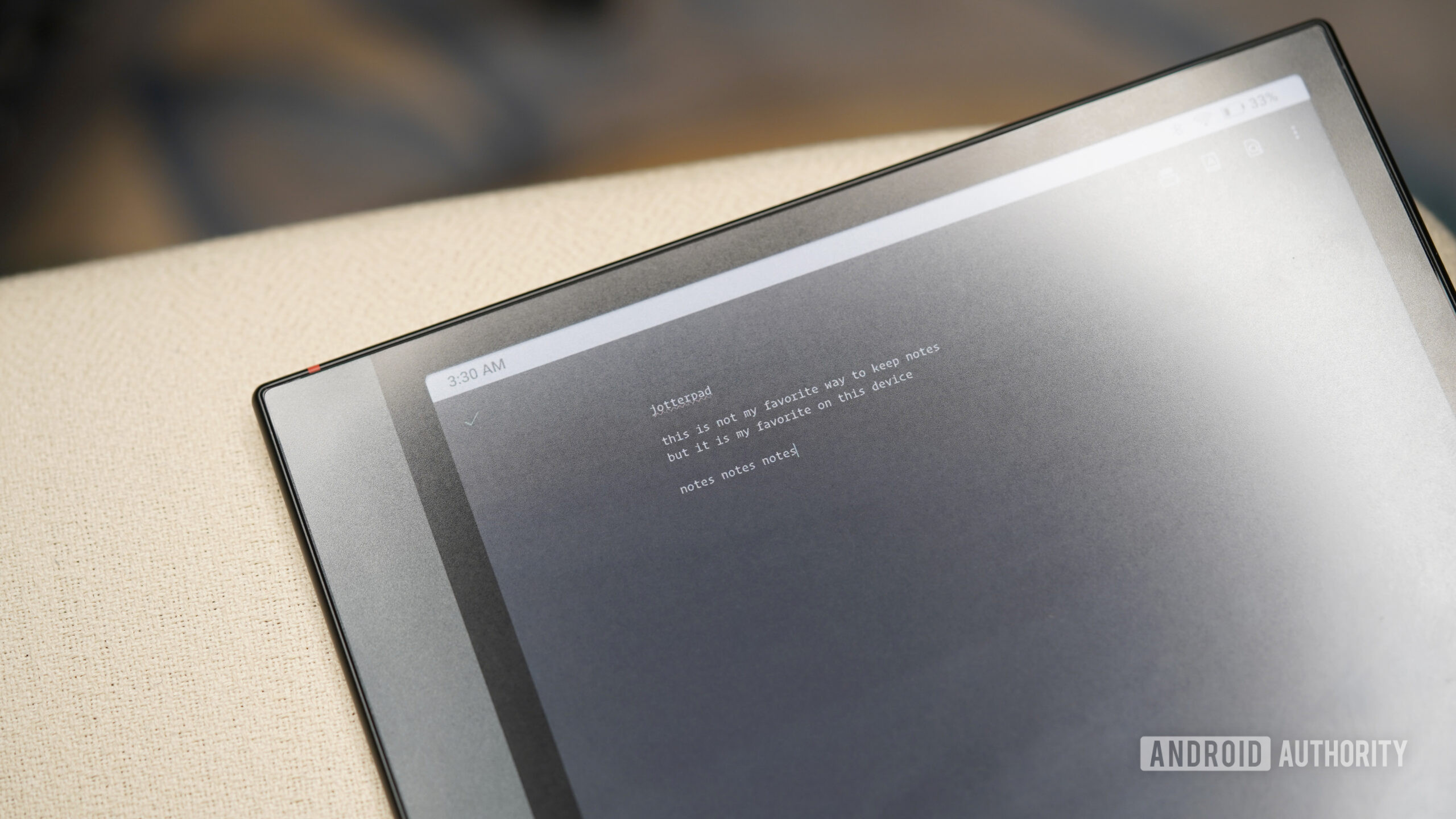A BOOX Tablet Note Air 4C displays the Jotterpad app.