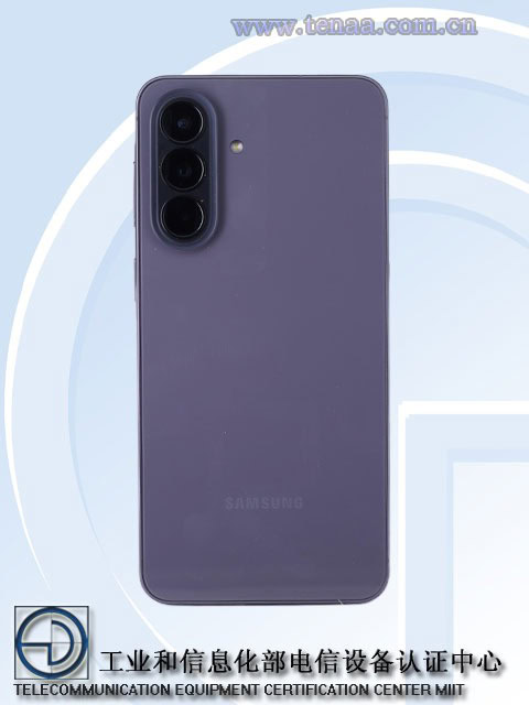 Galaxy A57 purple back TENAA listing