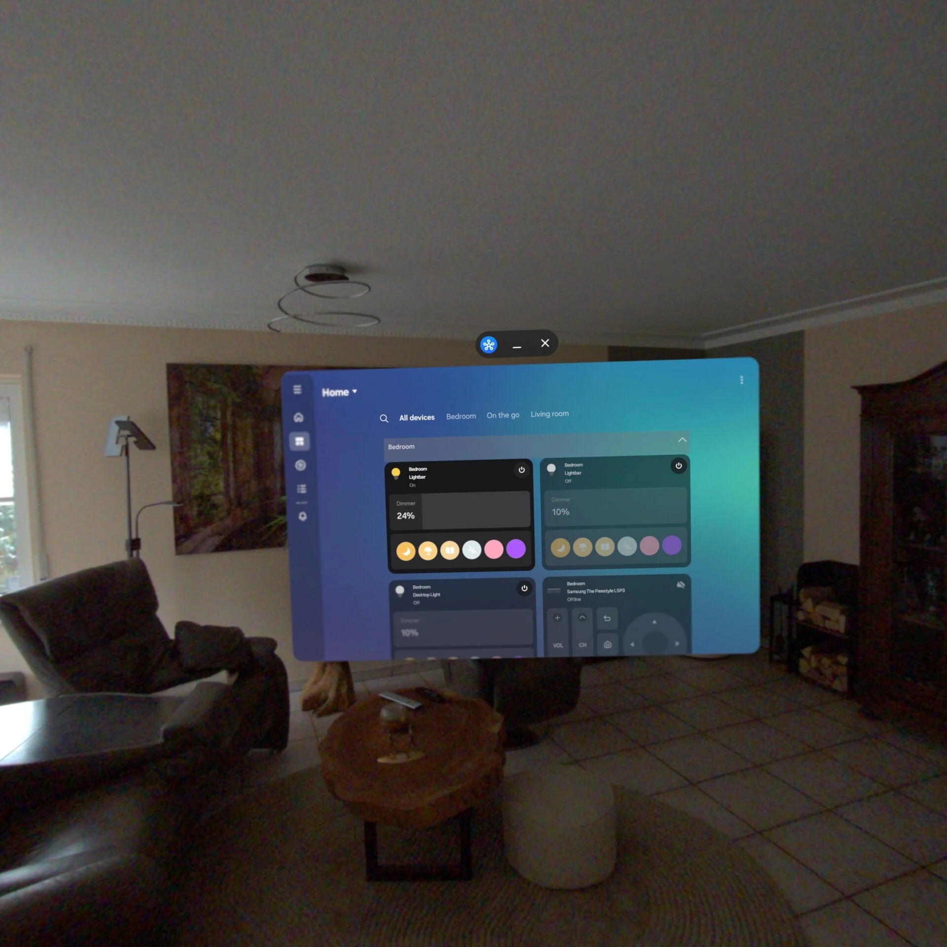 Galaxy XR SmartThings app