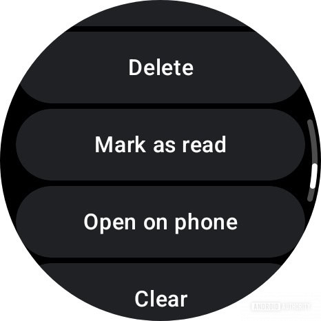Gmail on Wear OS Mark as read button Gmail on Wear OS Mark as read button
