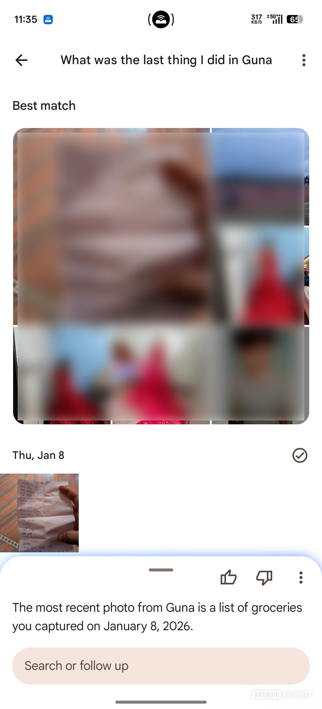 Google Photos Ask Photos UI changes (2)