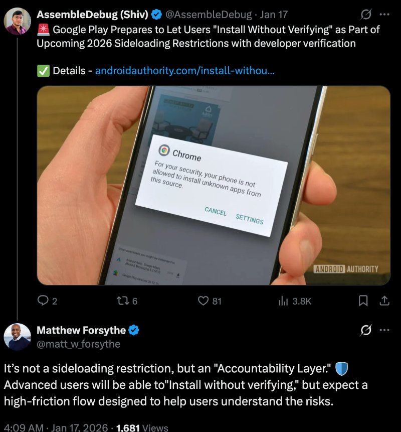 Google sideloading high friction x post
