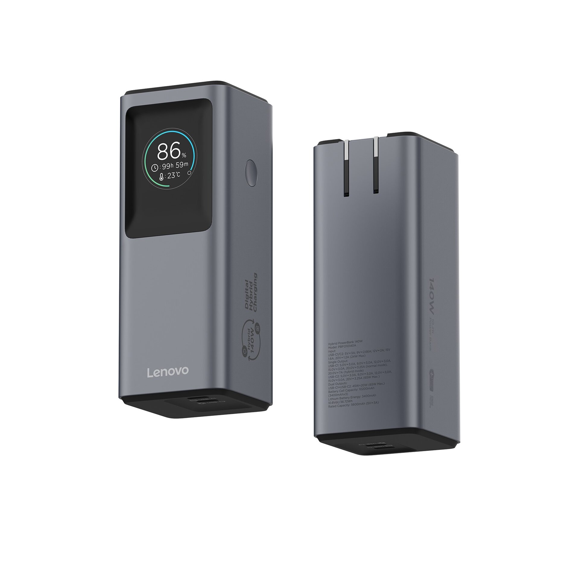 Lenovo FLUXO Combo 2 in 1 Power Bank Press Image 2