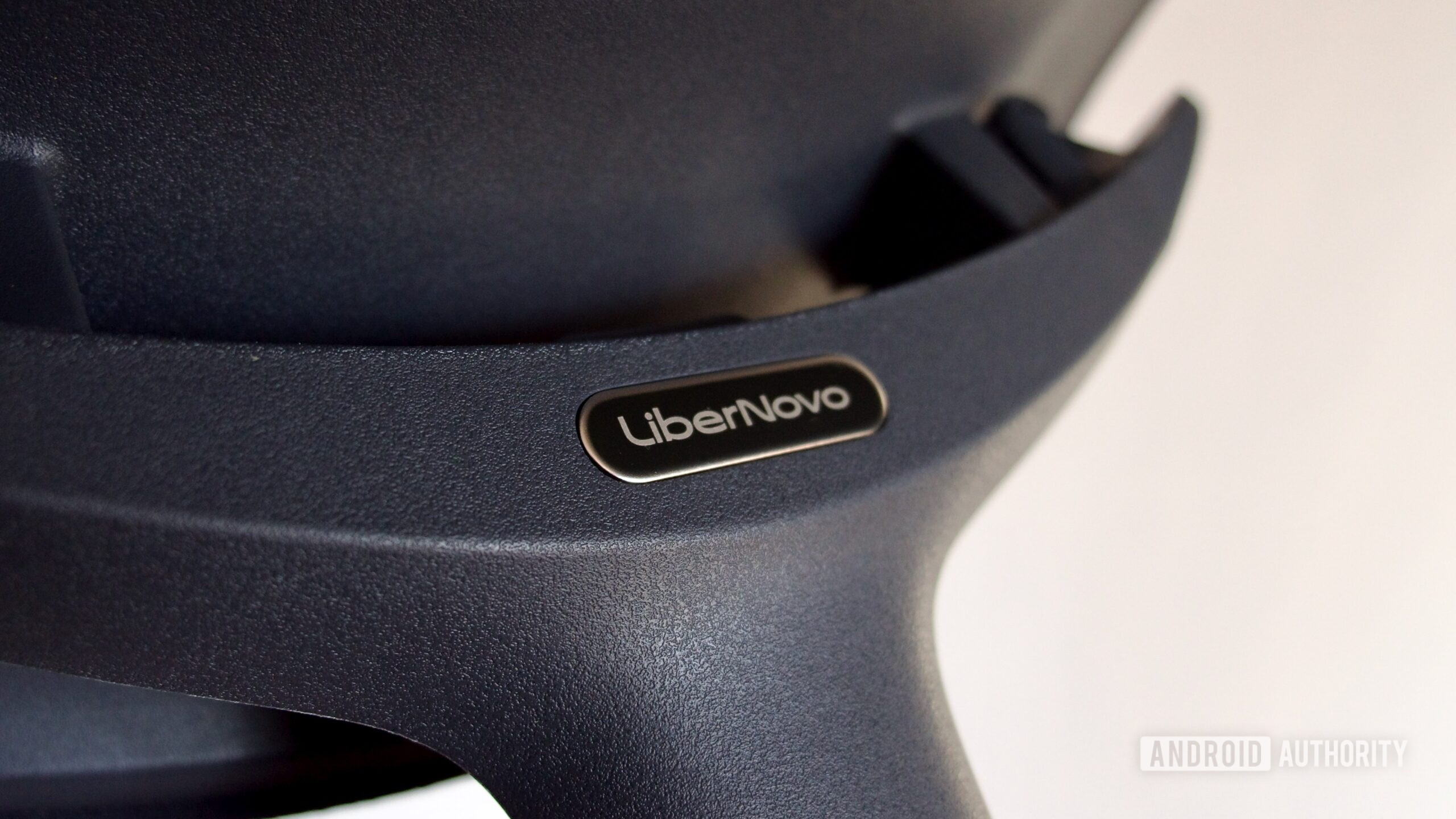 LiberNovo Omni logo on headrest