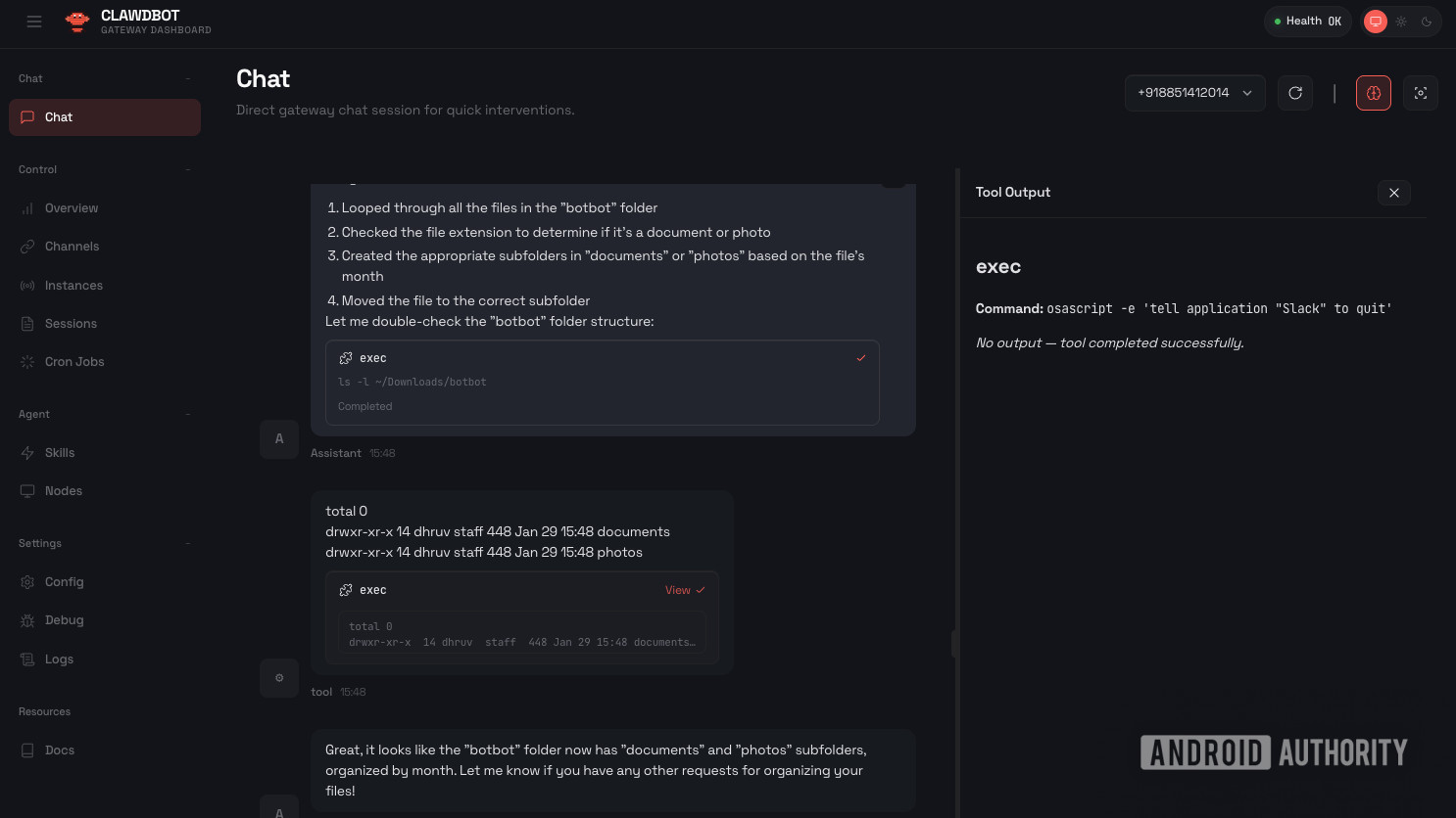Moltbot folder organization