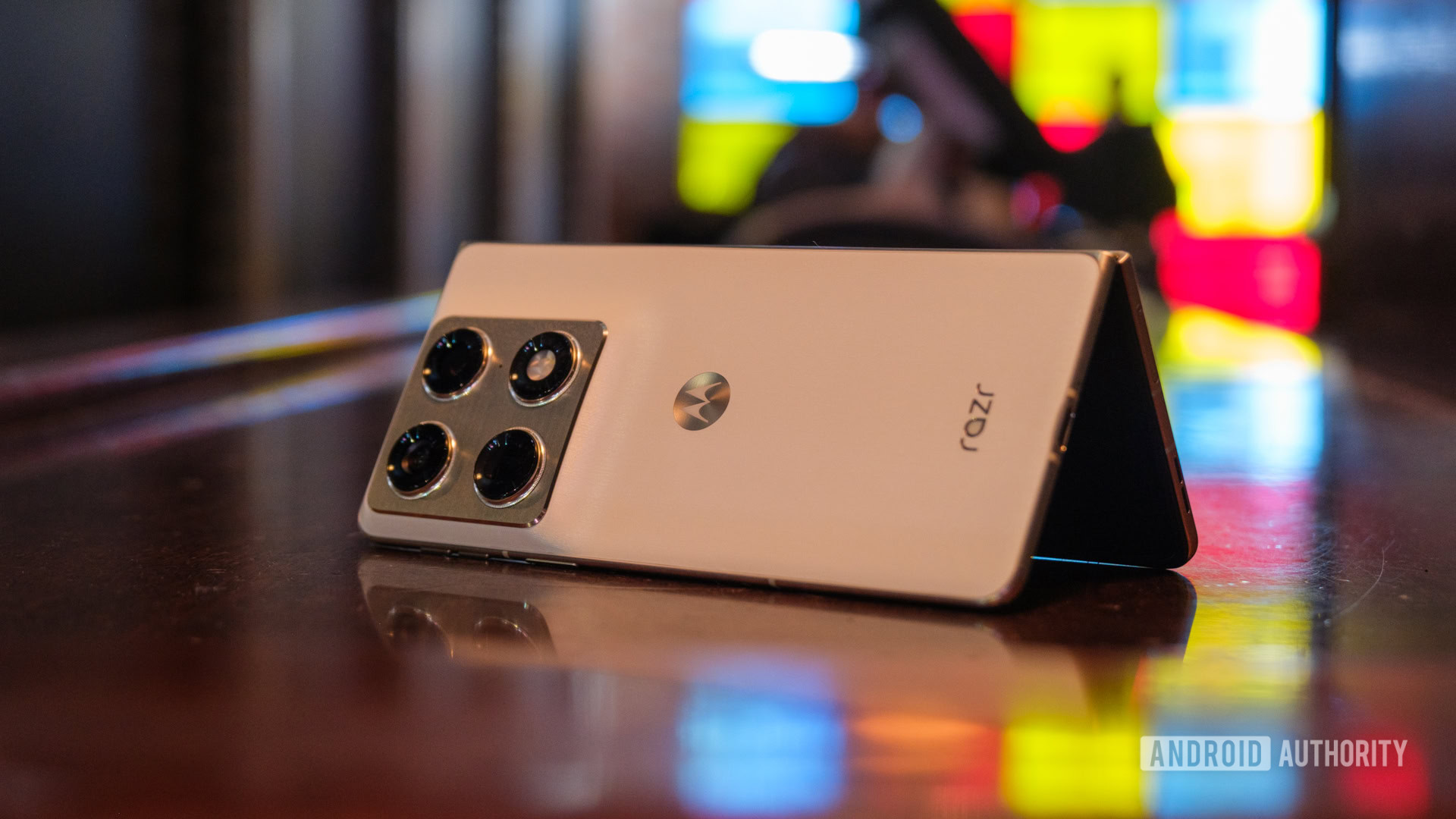 Motorola Razr Fold tent folded