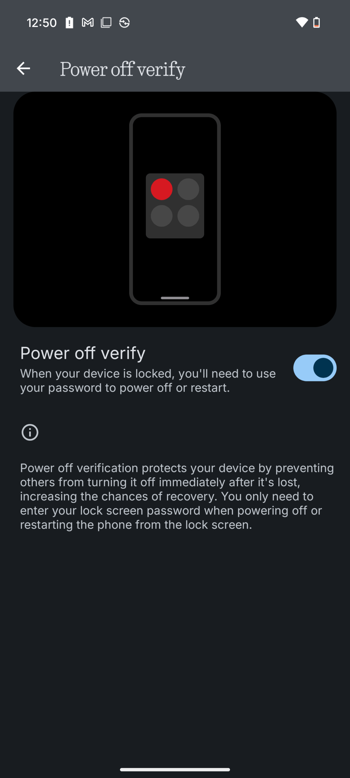 Nothing Power Off Verify