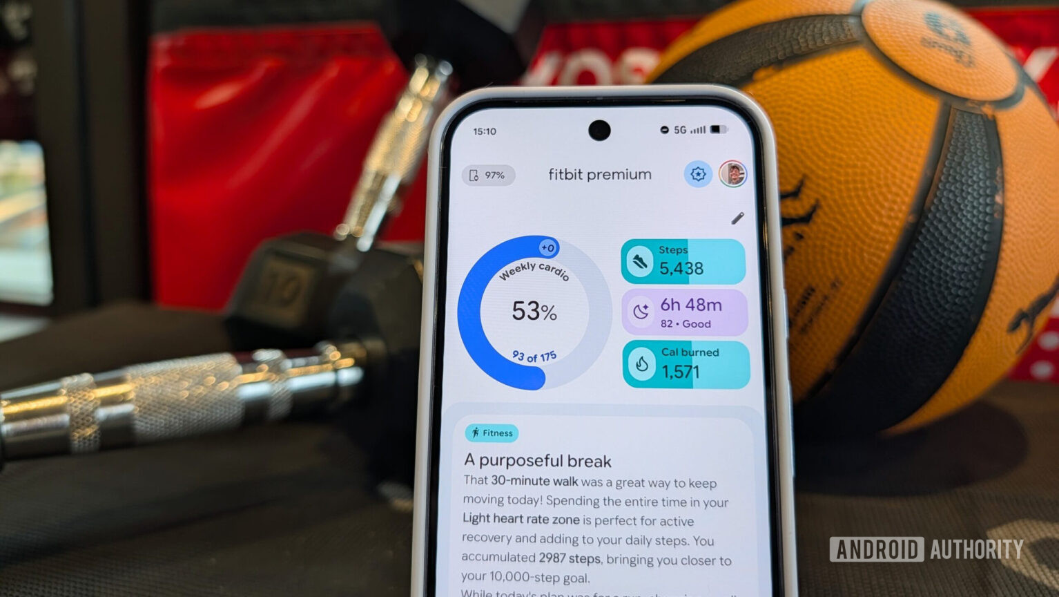 Today tab in Fitbit's re-designed app