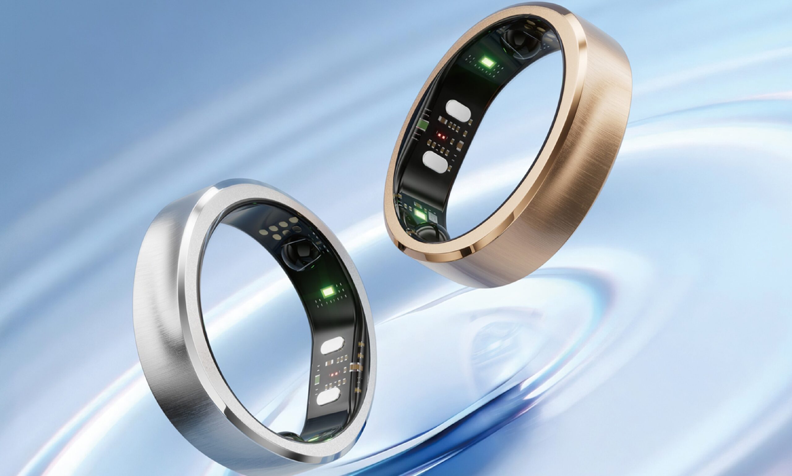 RingConn Gen 3 RingConn Gen 3 in silver and rose gold colors side by side