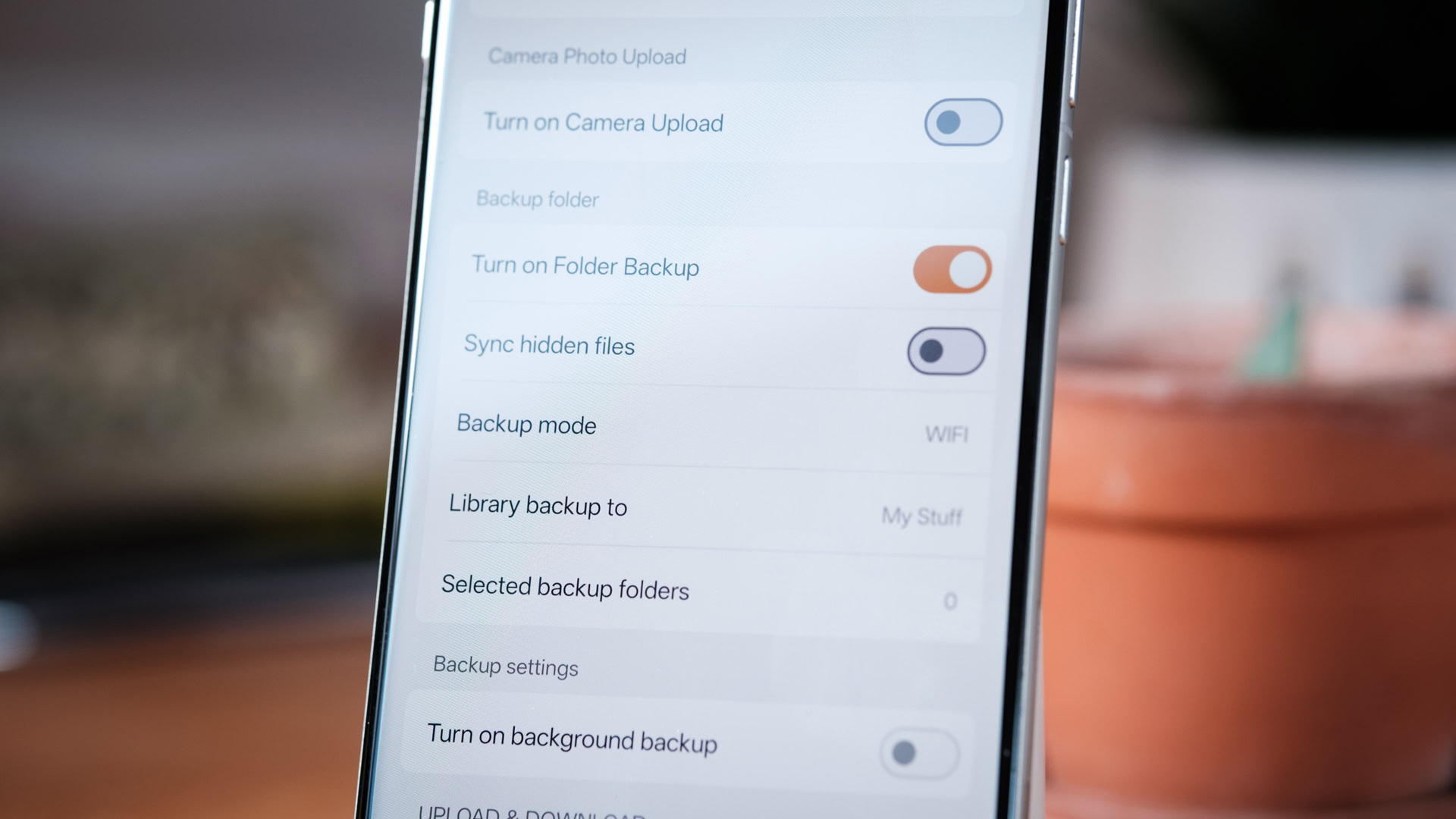 Seafile app backup options