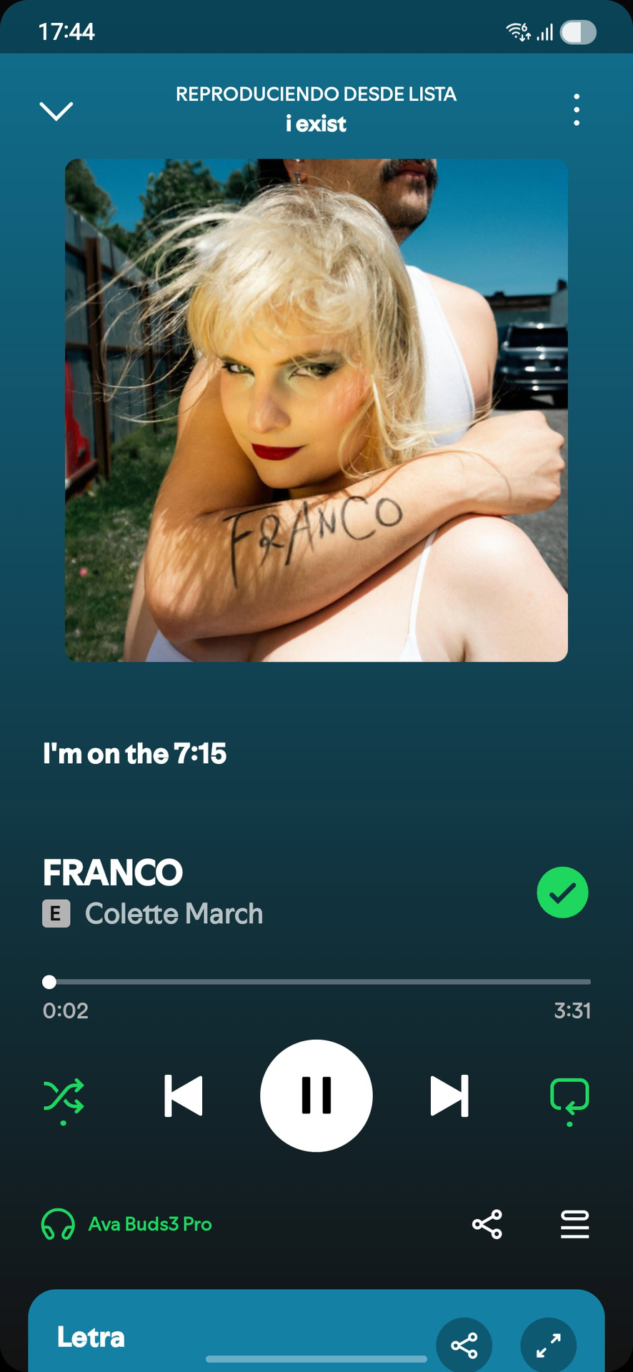 Spotify Lyrics on the main player interface 1