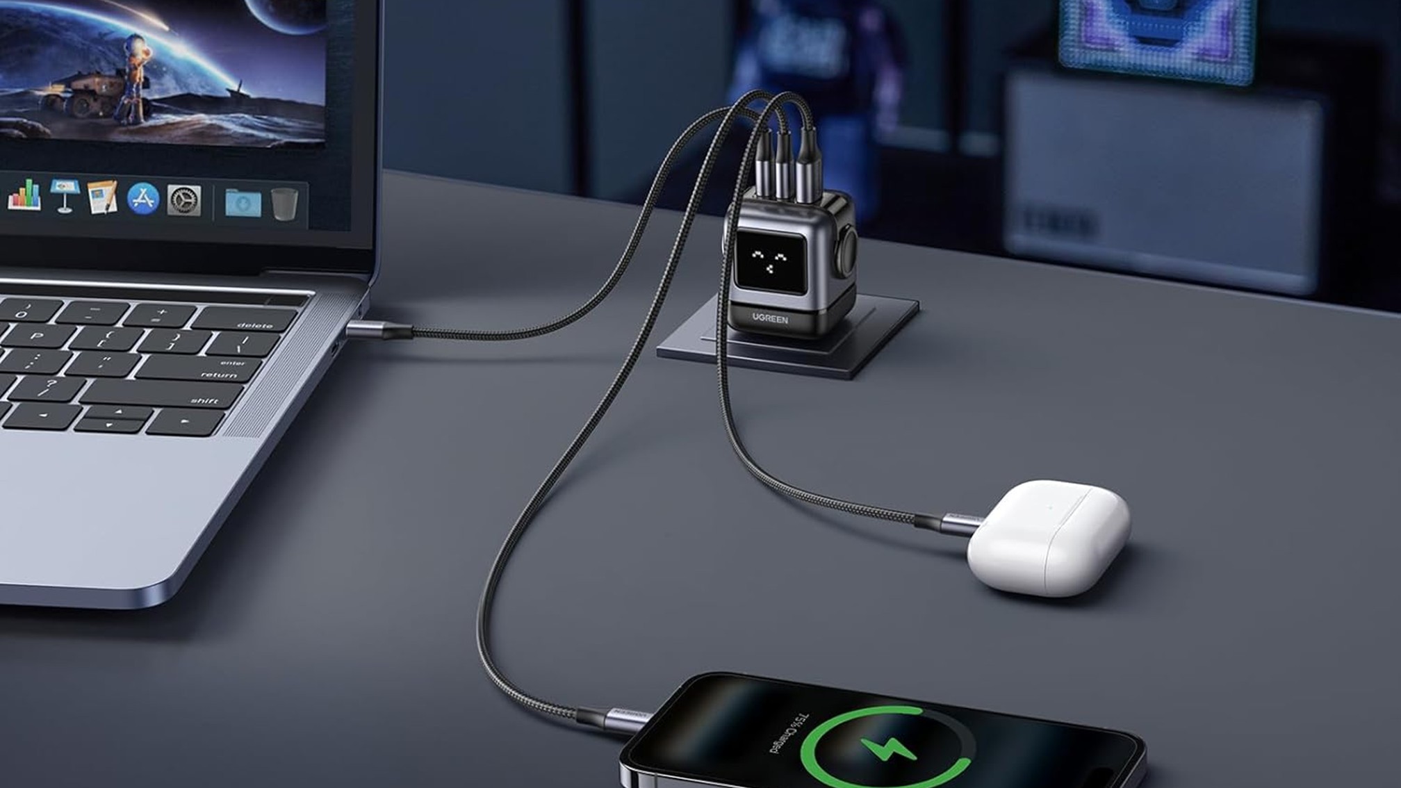 UGREEN Uno 65W 3 Port GaN Fast Charger Press Image UGREEN Uno 65W 3 Port GaN Fast Charger Press Image