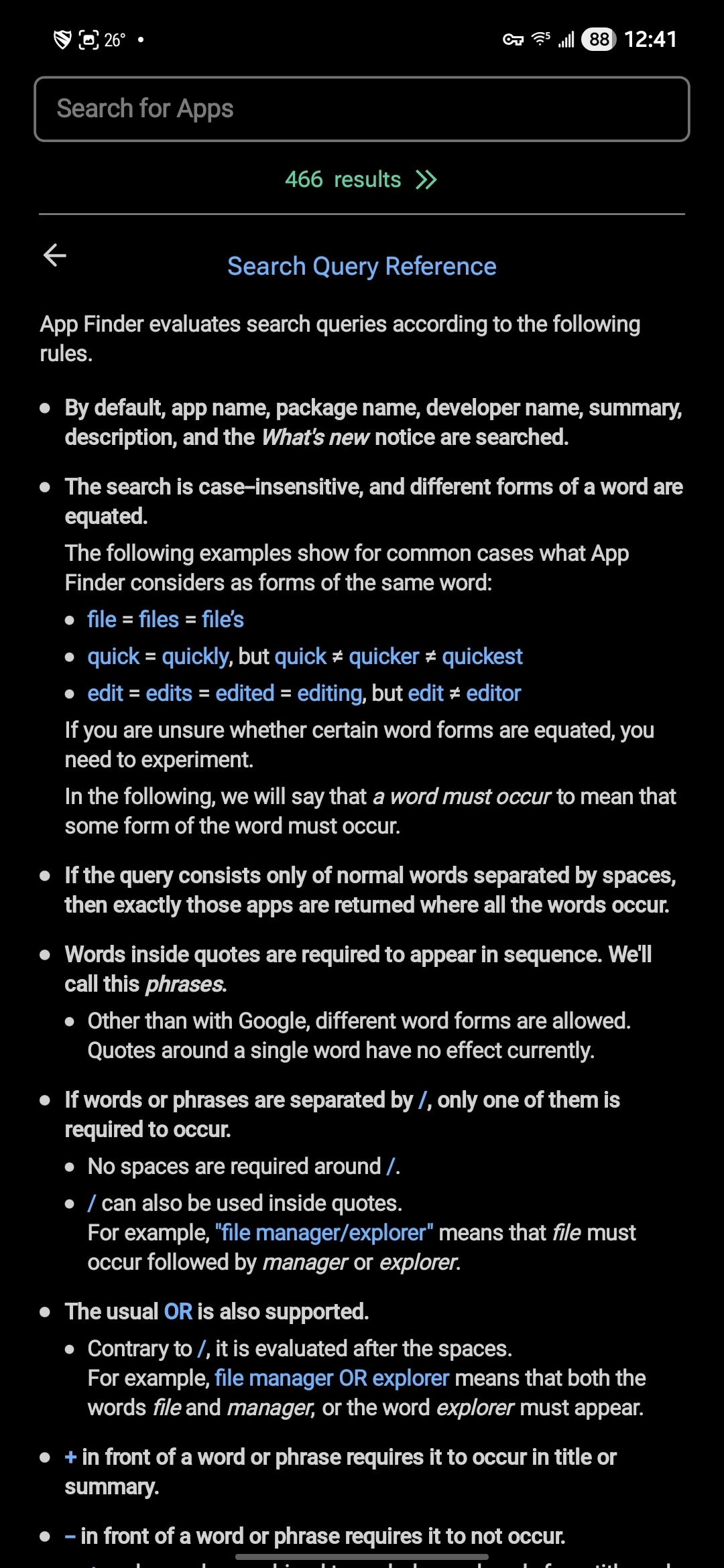 app finder android app screenshot 1