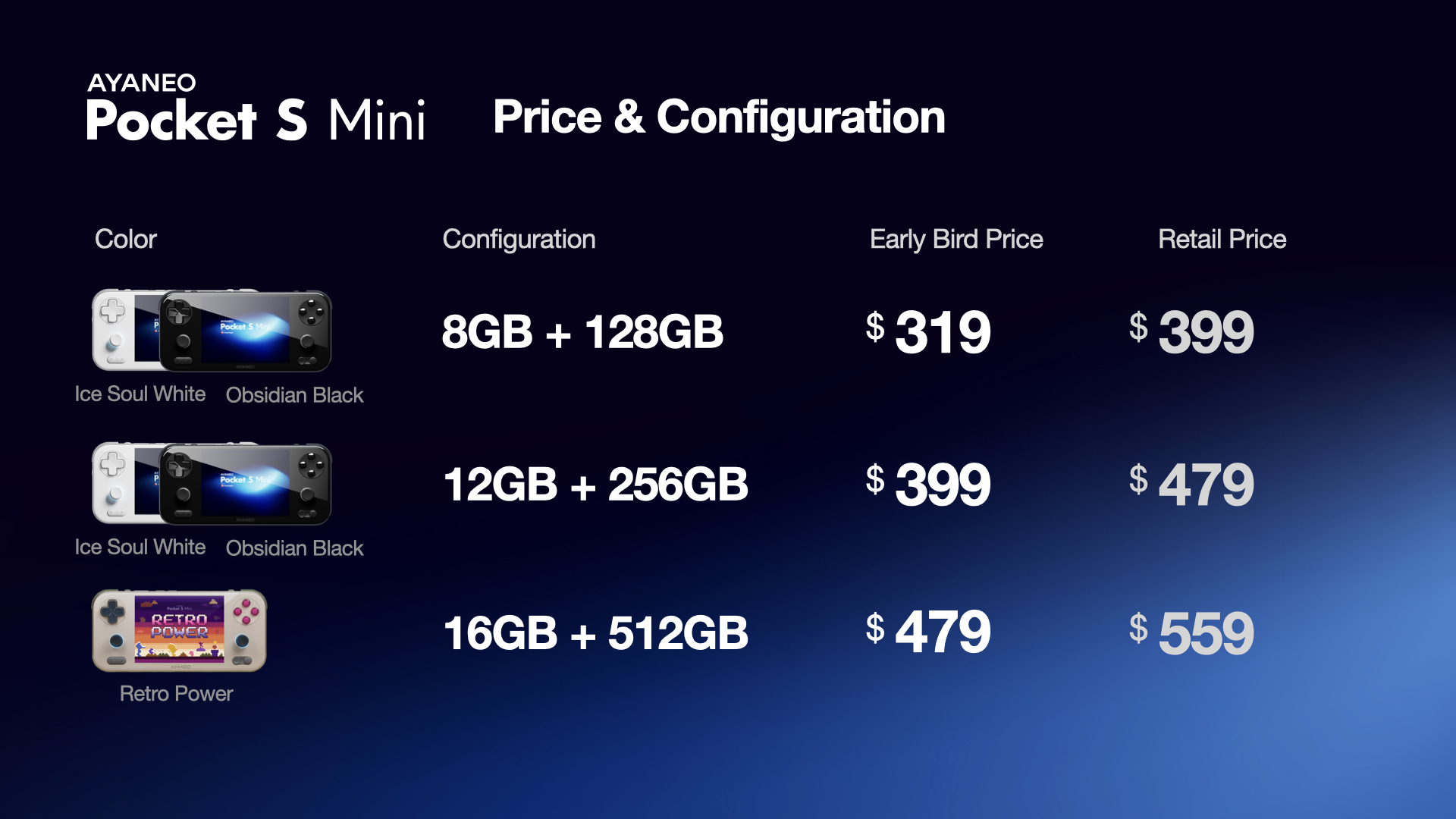 ayaneo pocket s mini pricing
