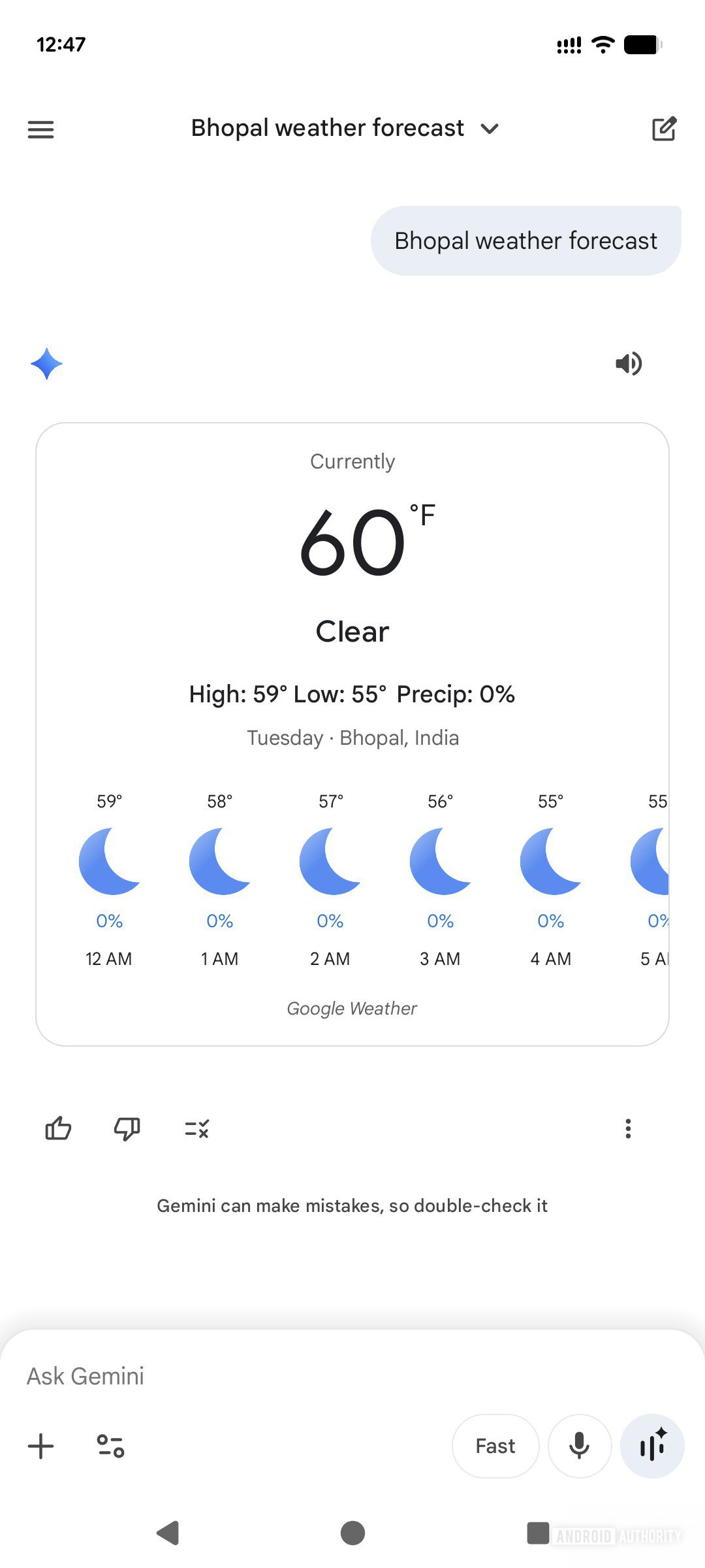 gemini weather card 1