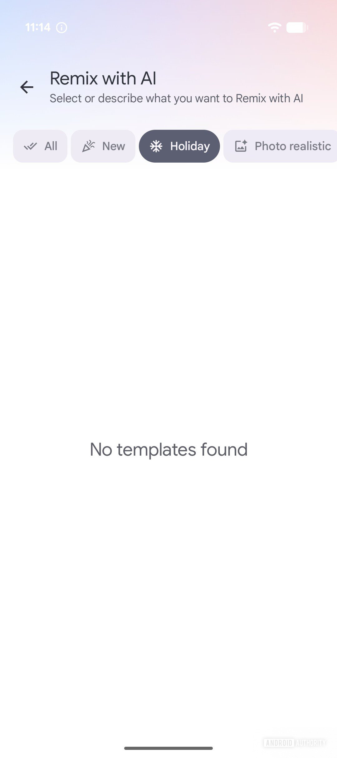 google photos remix categories empty
