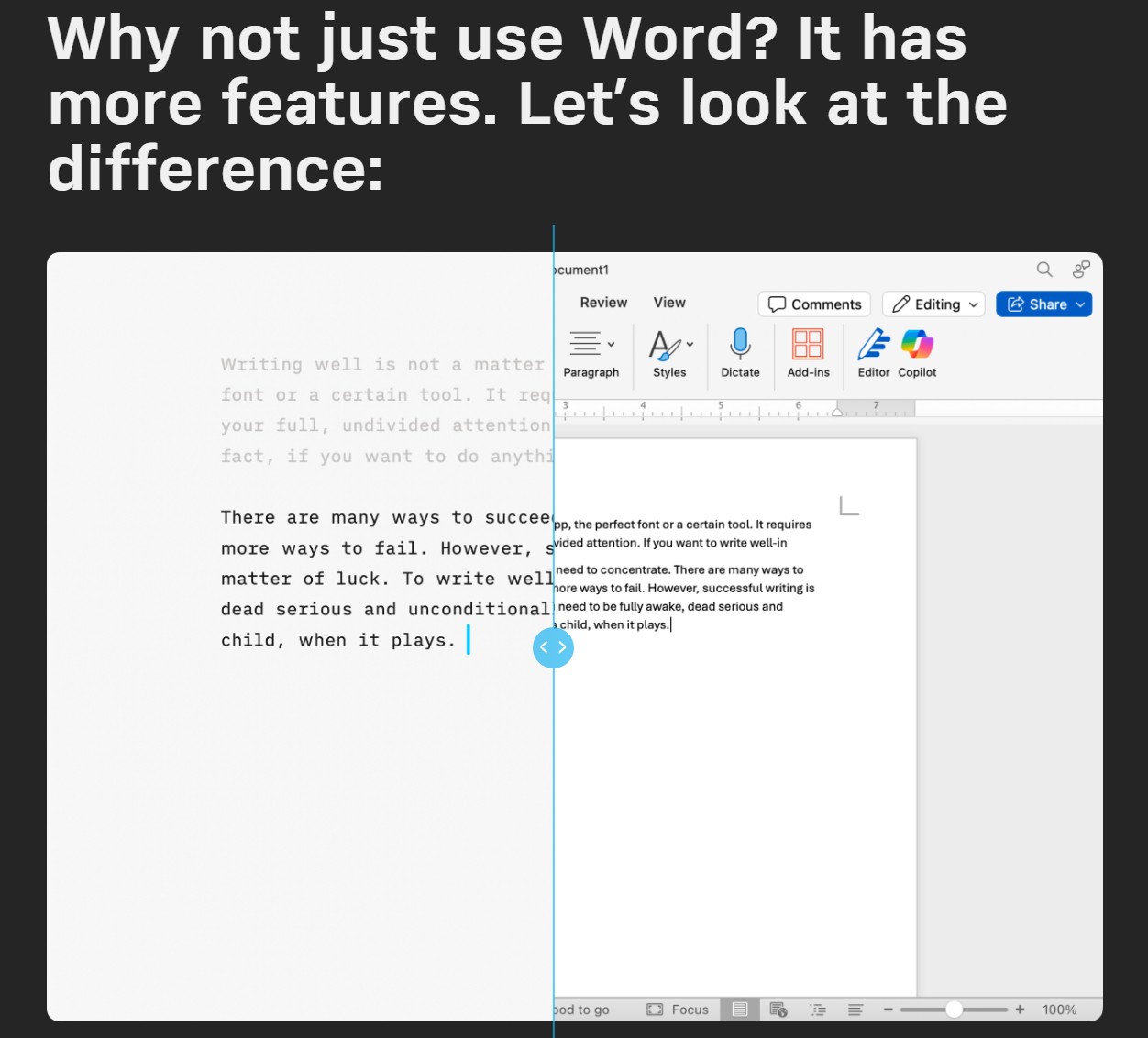 iA Writer screenshot