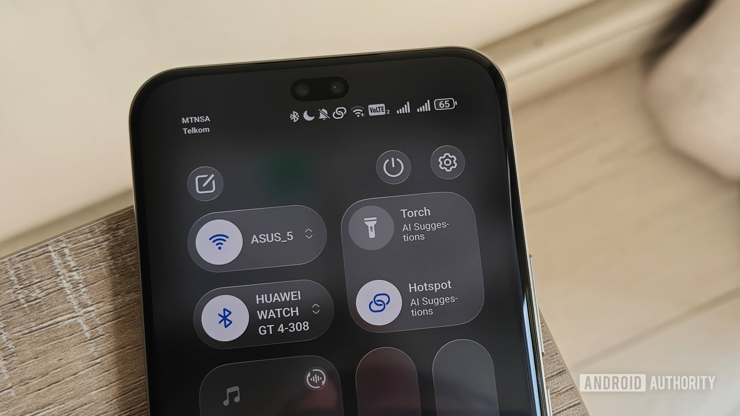 mobile hotspot enabled on a smartphone screen