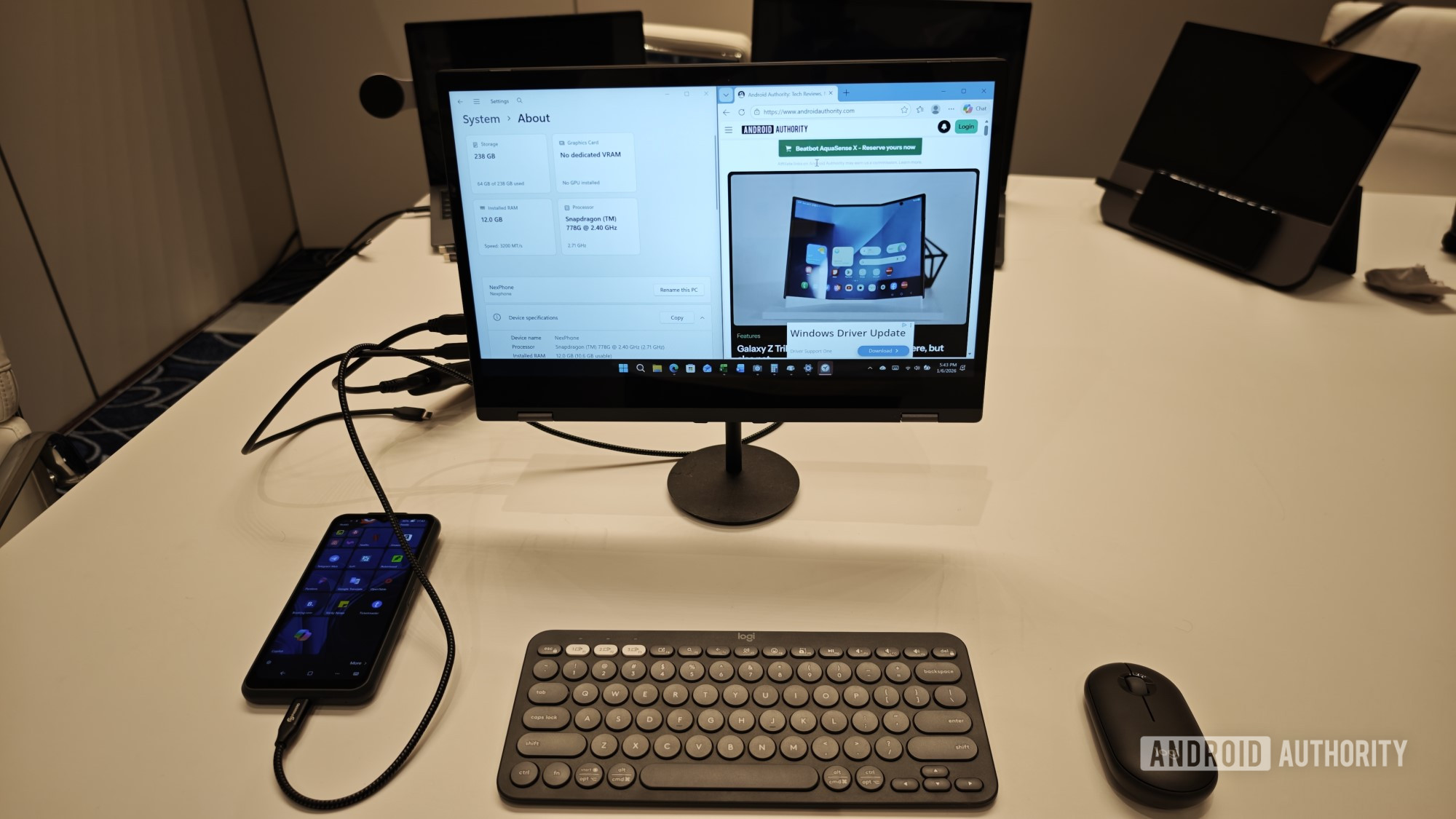 nexphone windows 11 desktop