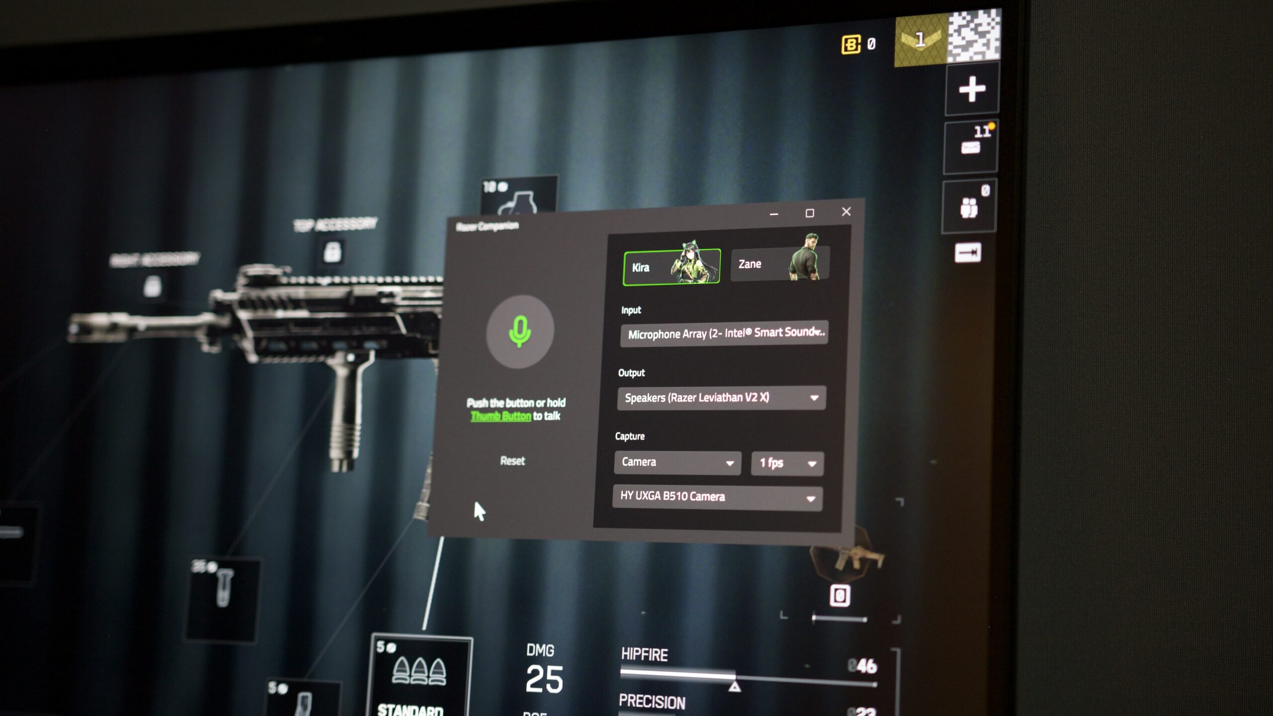 Razer Project AVA computer software app.
