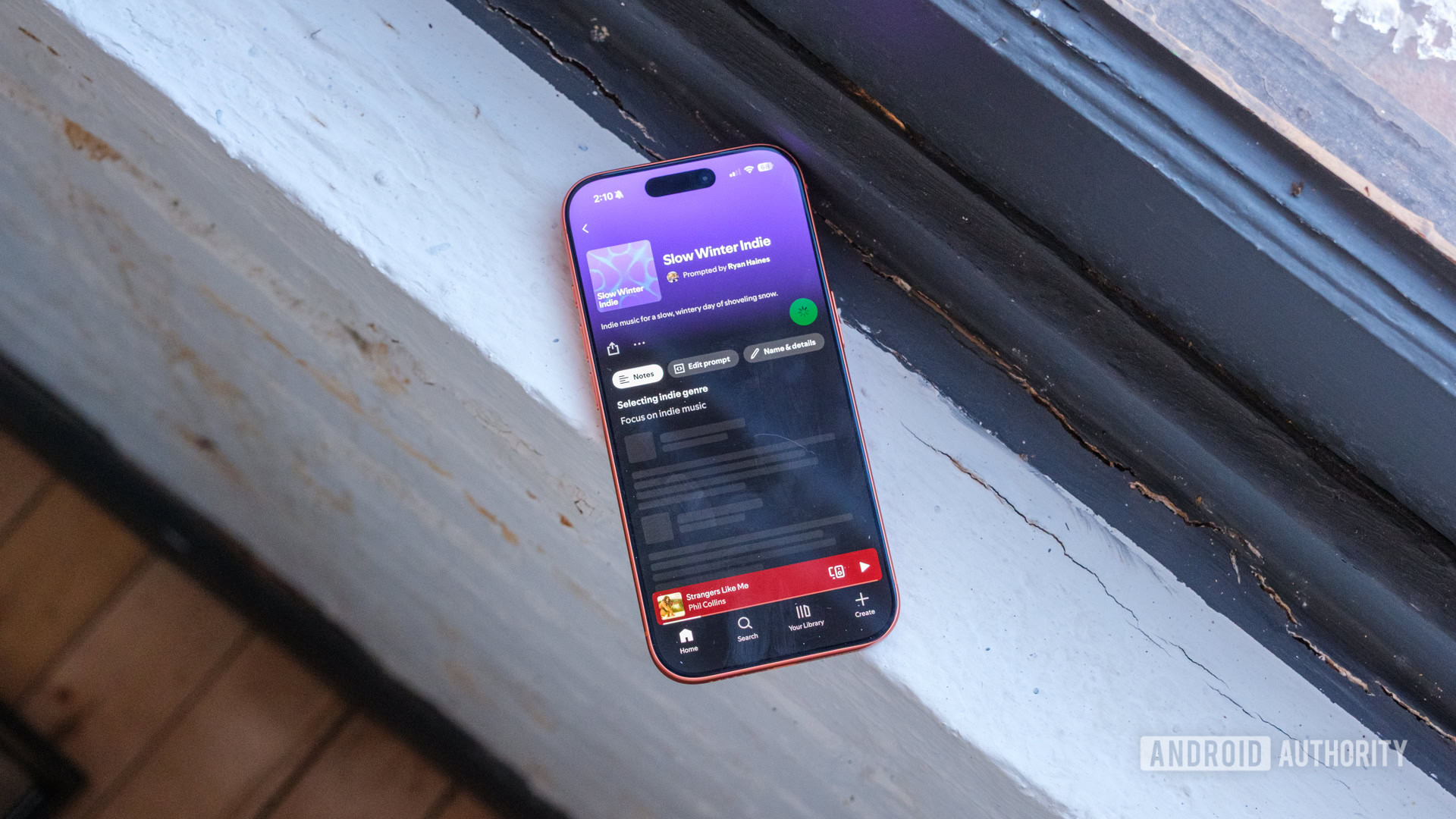 spotify prompted playlists generating interface