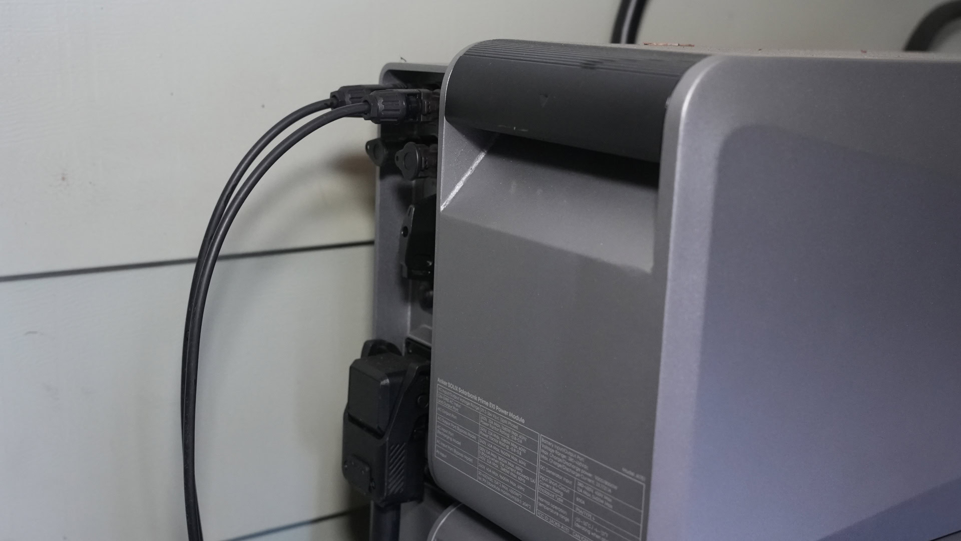Anker SOLIX E10 Whole Home Backup System Power Module input