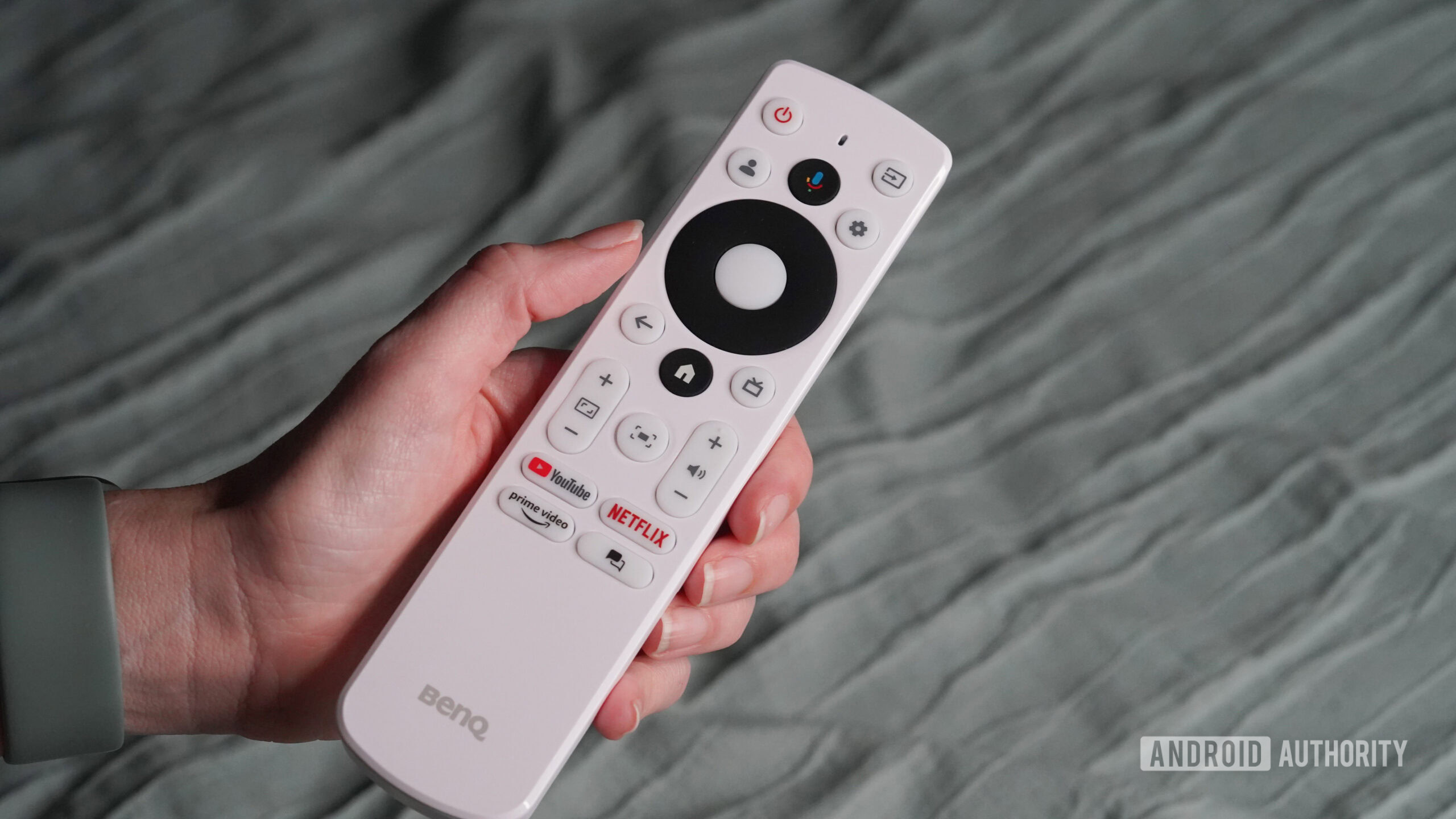The BenQ GV32 ships with a basic smart remote.