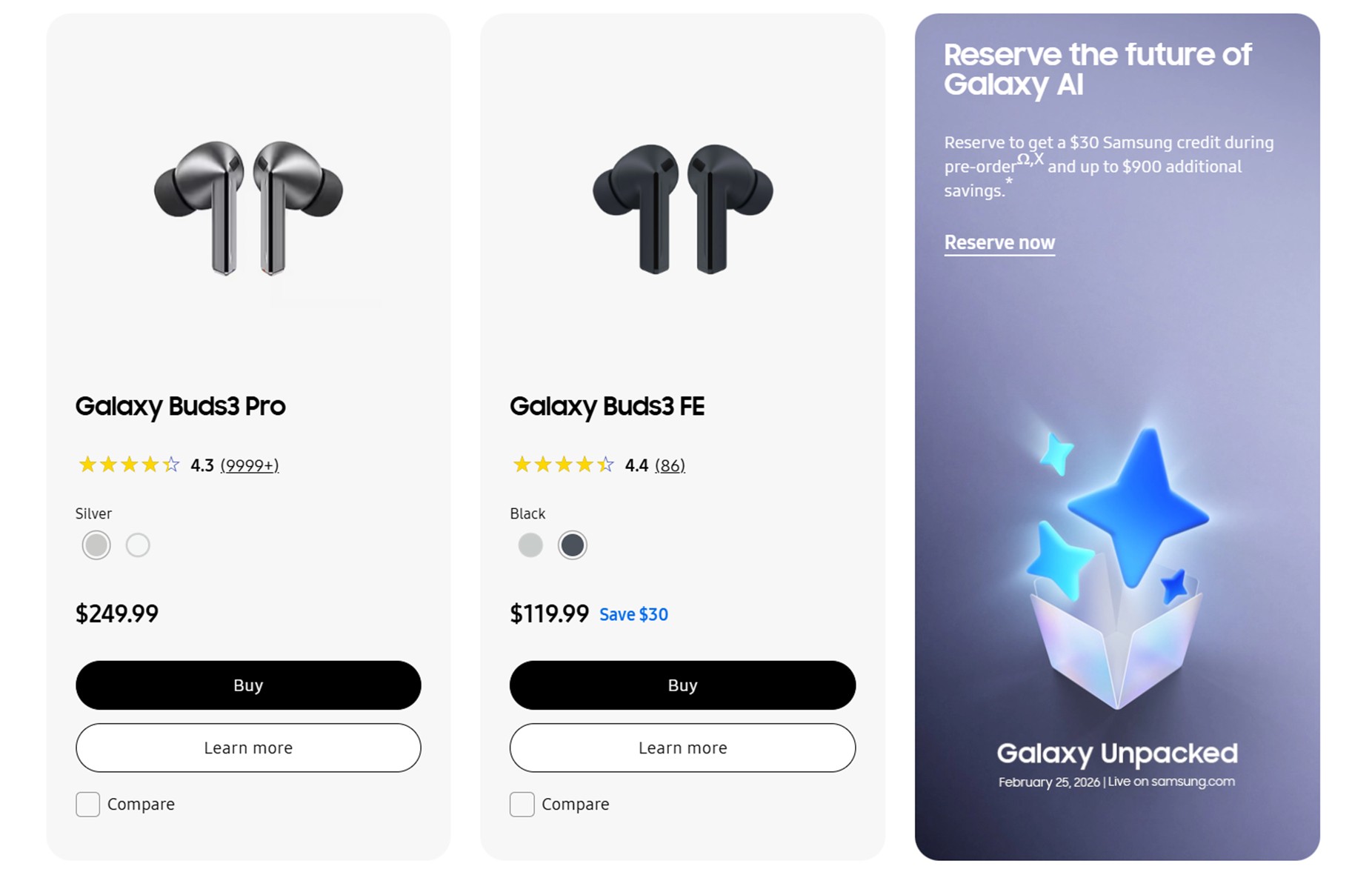 Galaxy Buds 3 Missing Samsung Online Shop