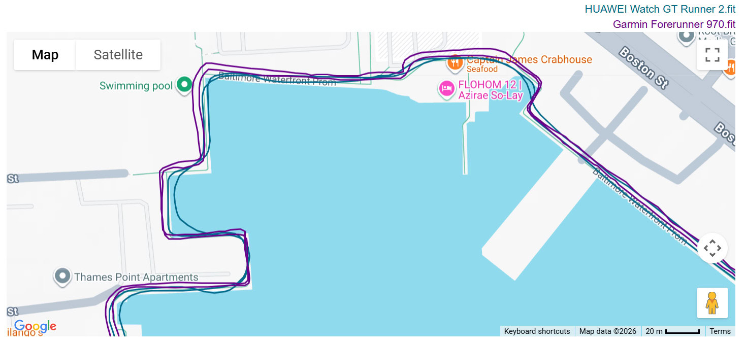 Garmin vs HUAWEI map Garmin vs HUAWEI map