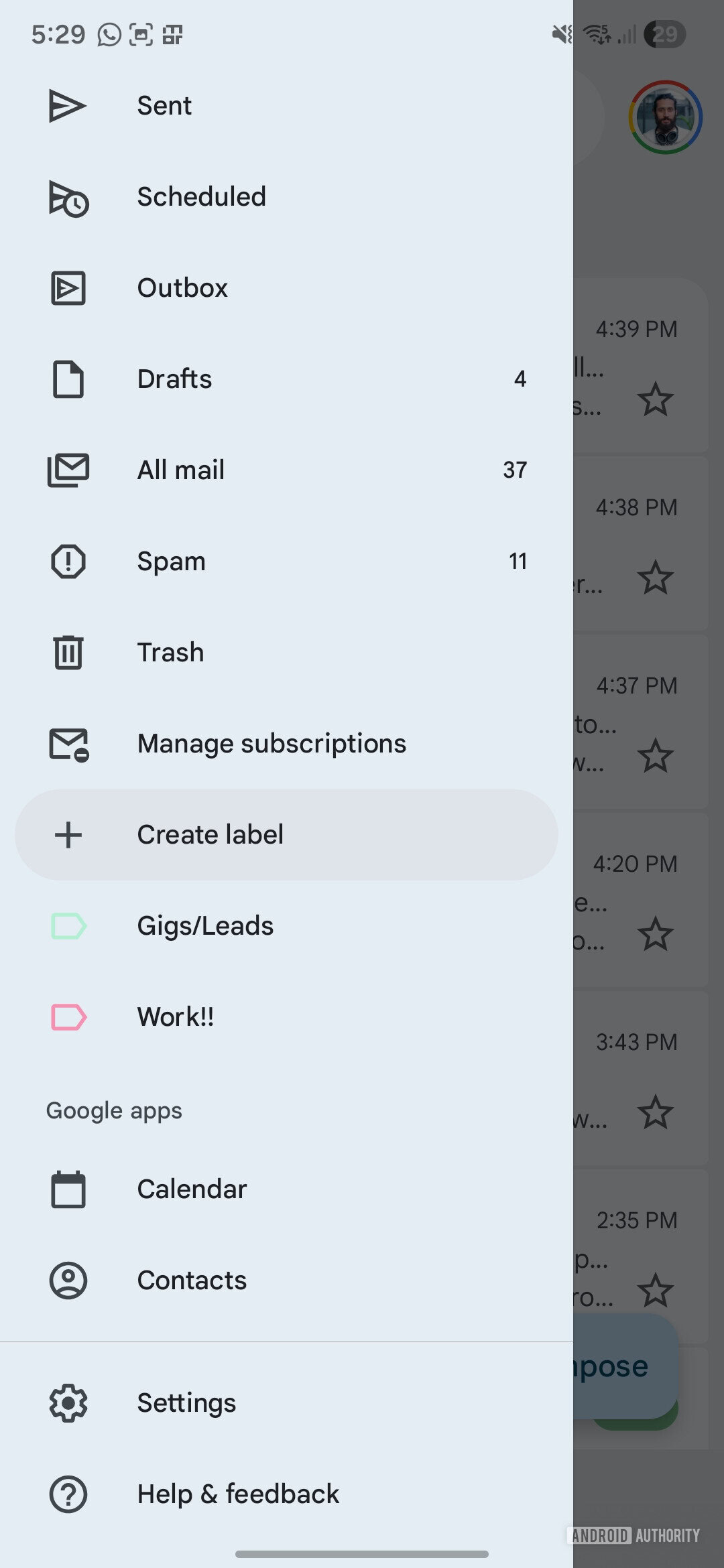 Gmail Android labels Screenshot 20260210 172902 Gmail