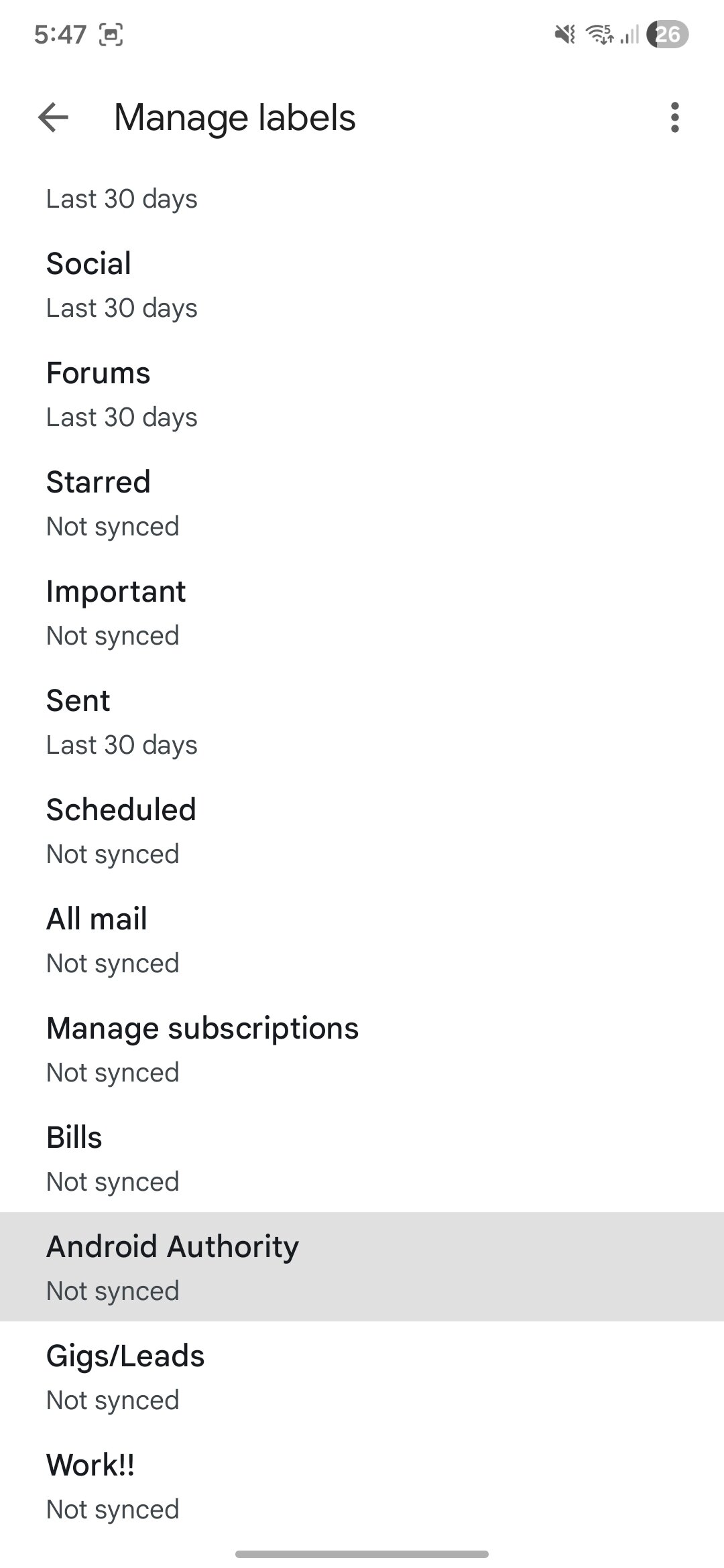 Gmail Android labels Screenshot 20260210 174709 Gmail