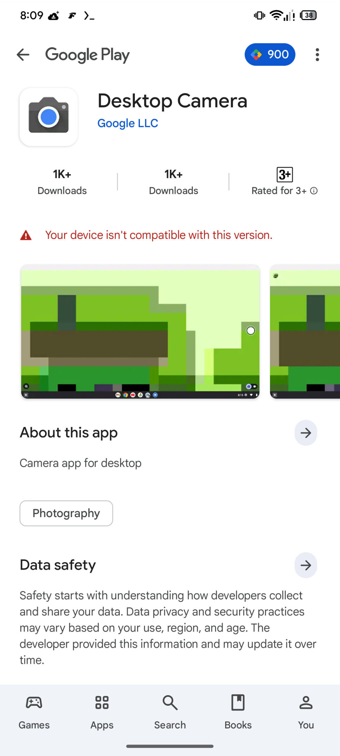Google Desktop Camera Play Store 1