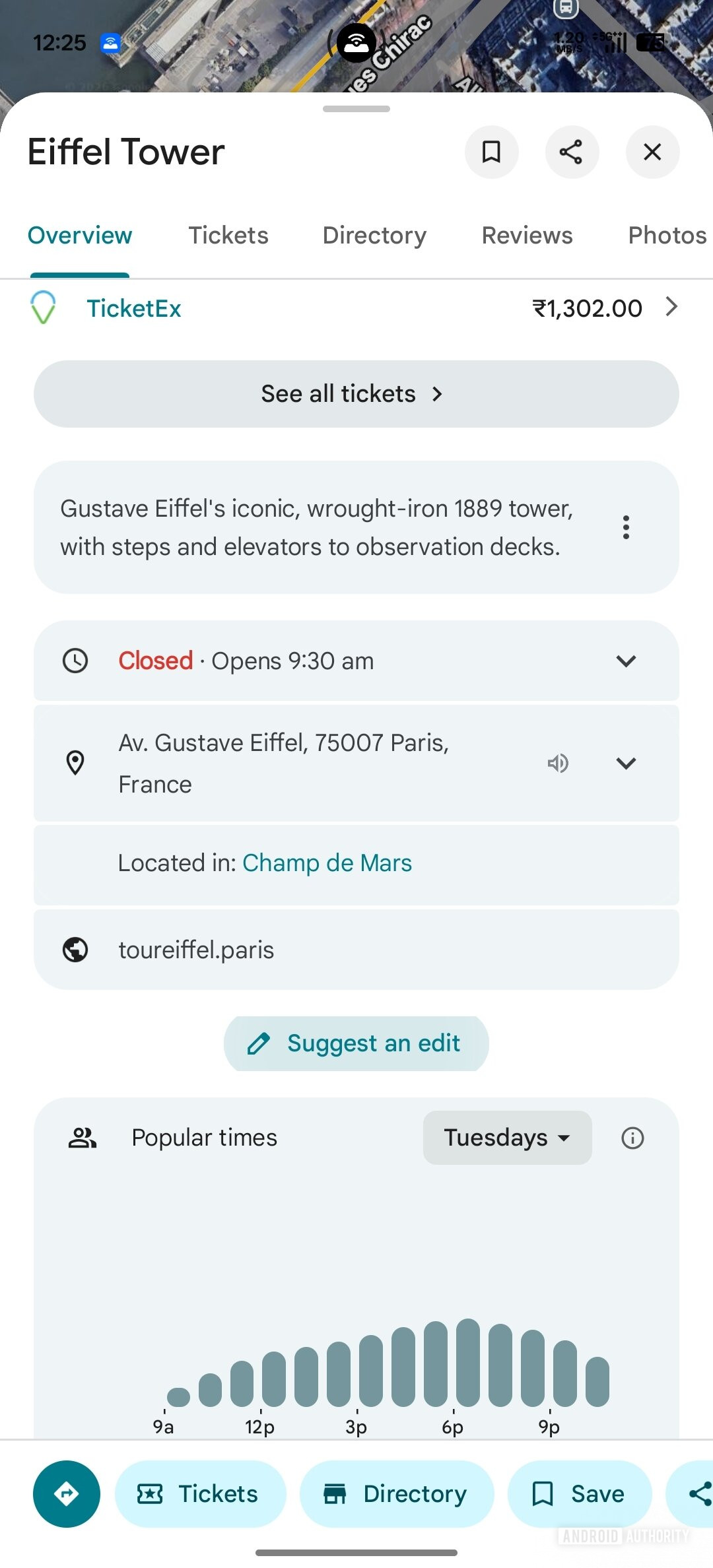 Google Maps Suggest an edit Current behavior (3)
