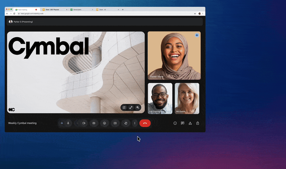 Google Meet open in new window
