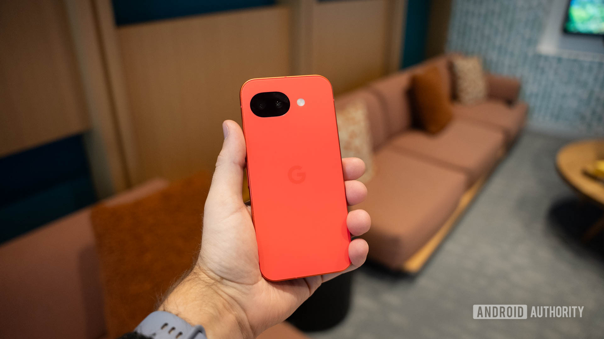 Google Pixel 10a Berry In Hand Google Pixel 10a Berry In Hand