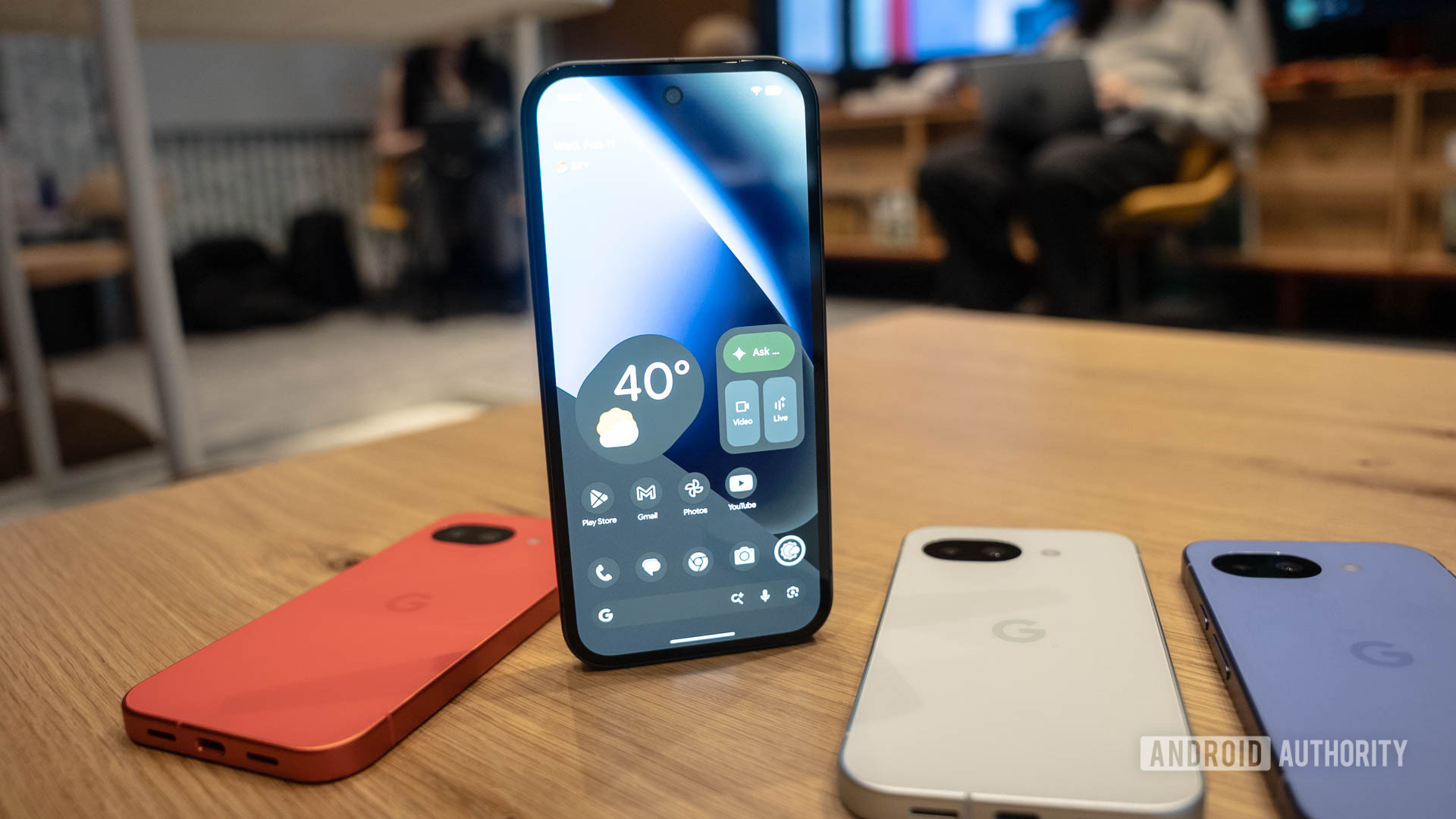 Google Pixel 10a Obsidian Screen