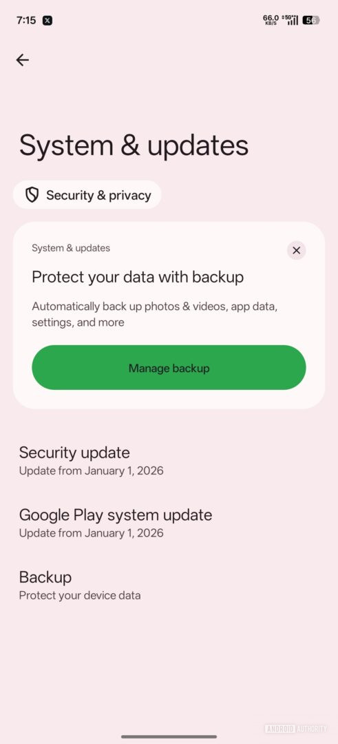 January 2026 Google Play system update just turned into November 2025 ...