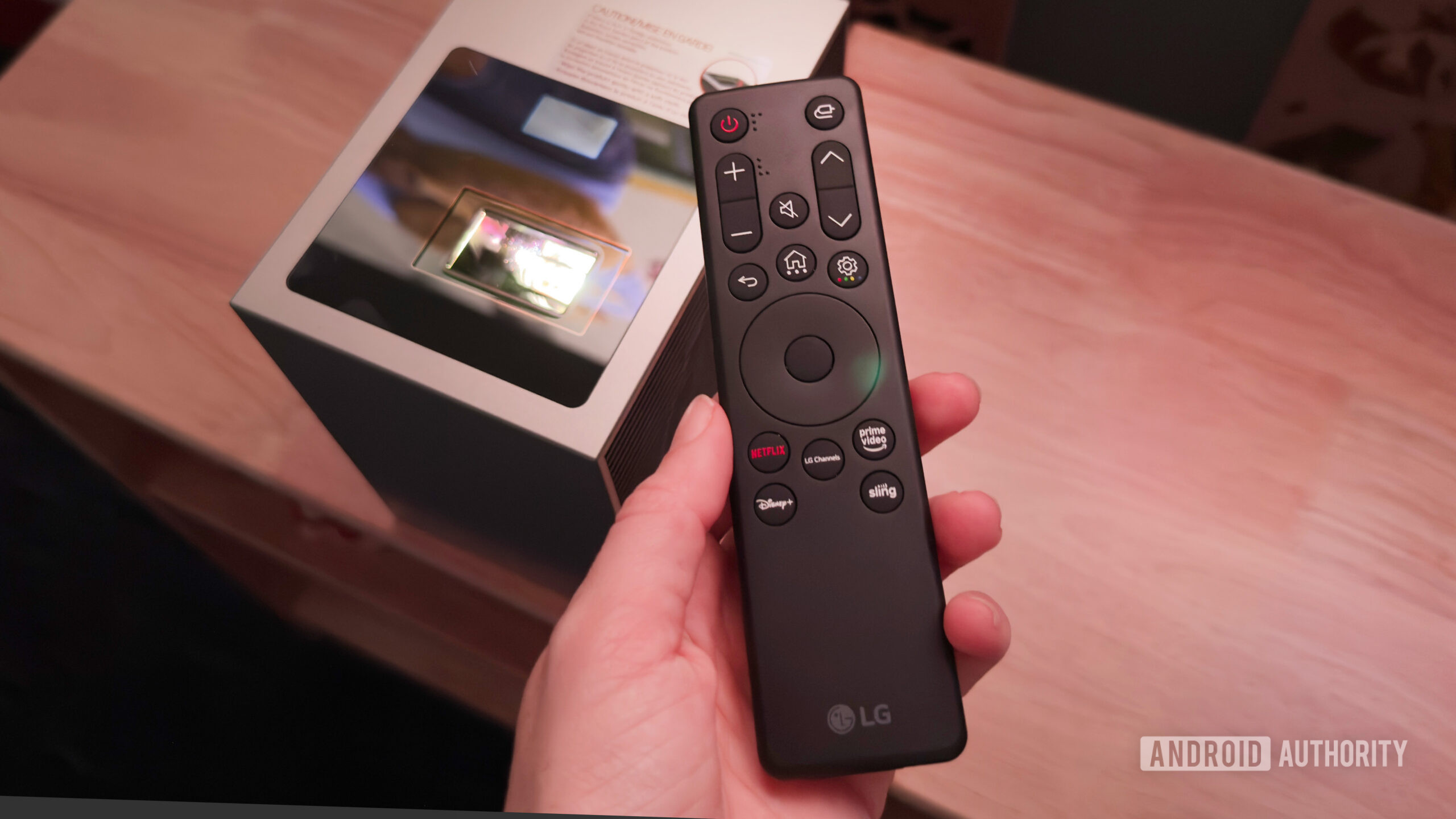 The LG CineBeam S ships with a standard, basic remote.